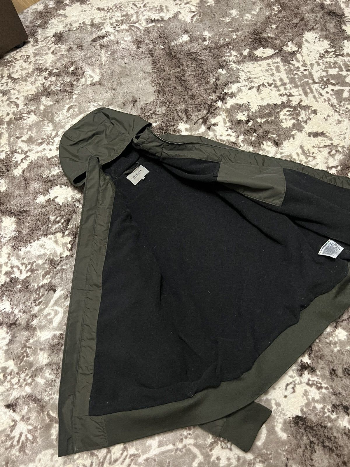 Carhartt × Vintage Vintage Carhartt fleece hooded Jacket y2k size L Size US L / EU 52-54 / 3 - 10 Thumbnail