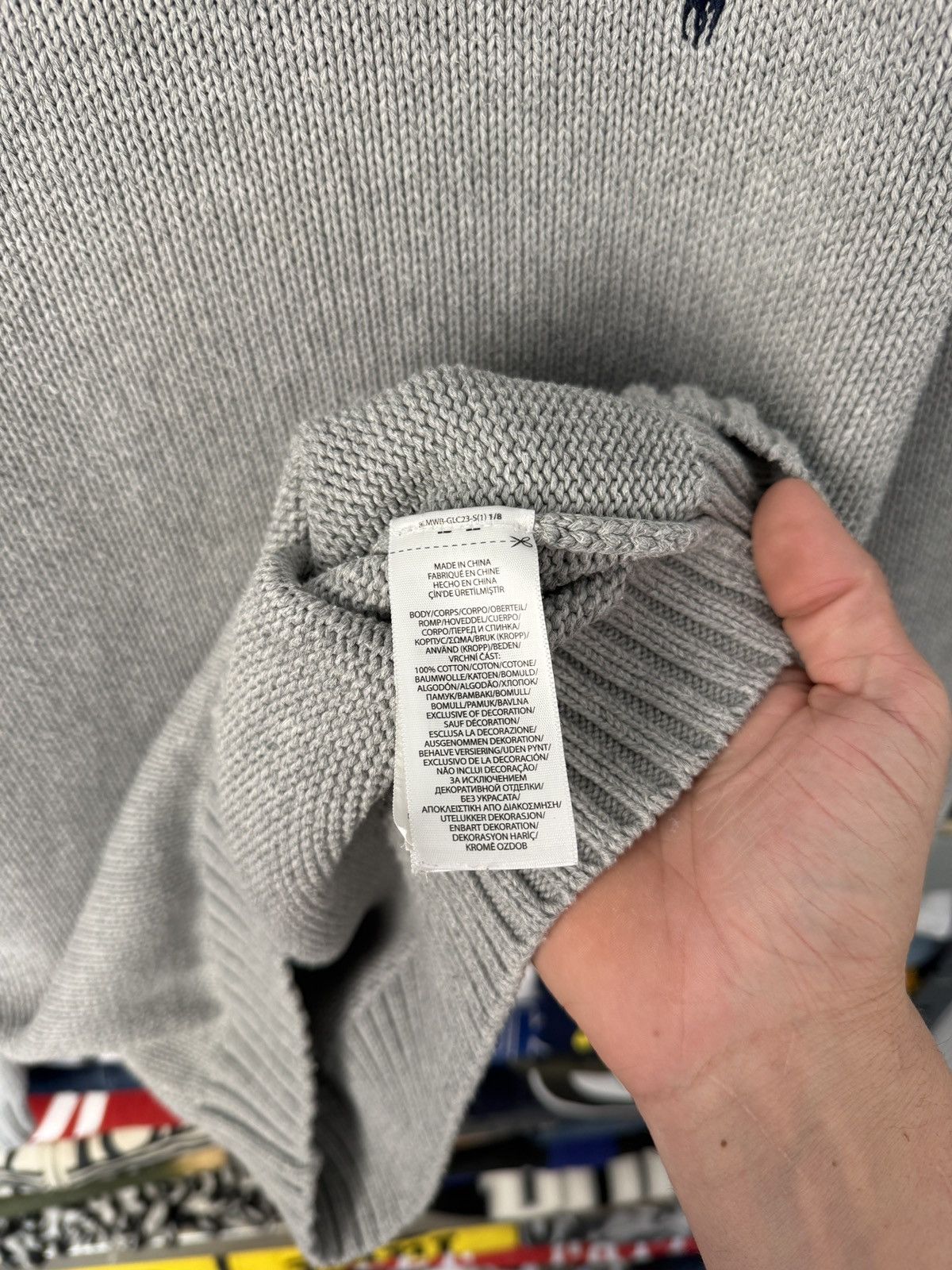 Polo Ralph Lauren Polo Ralph Lauren Knit Gray Sweater Cotton Mens Size US M / EU 48-50 / 2 - 9 Thumbnail