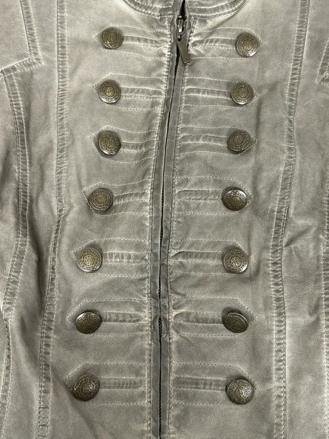 Vintage 2000s Archive Khaki Napoleon Officier Military Jacket Size M / US 6-8 / IT 42-44 - 8 Thumbnail