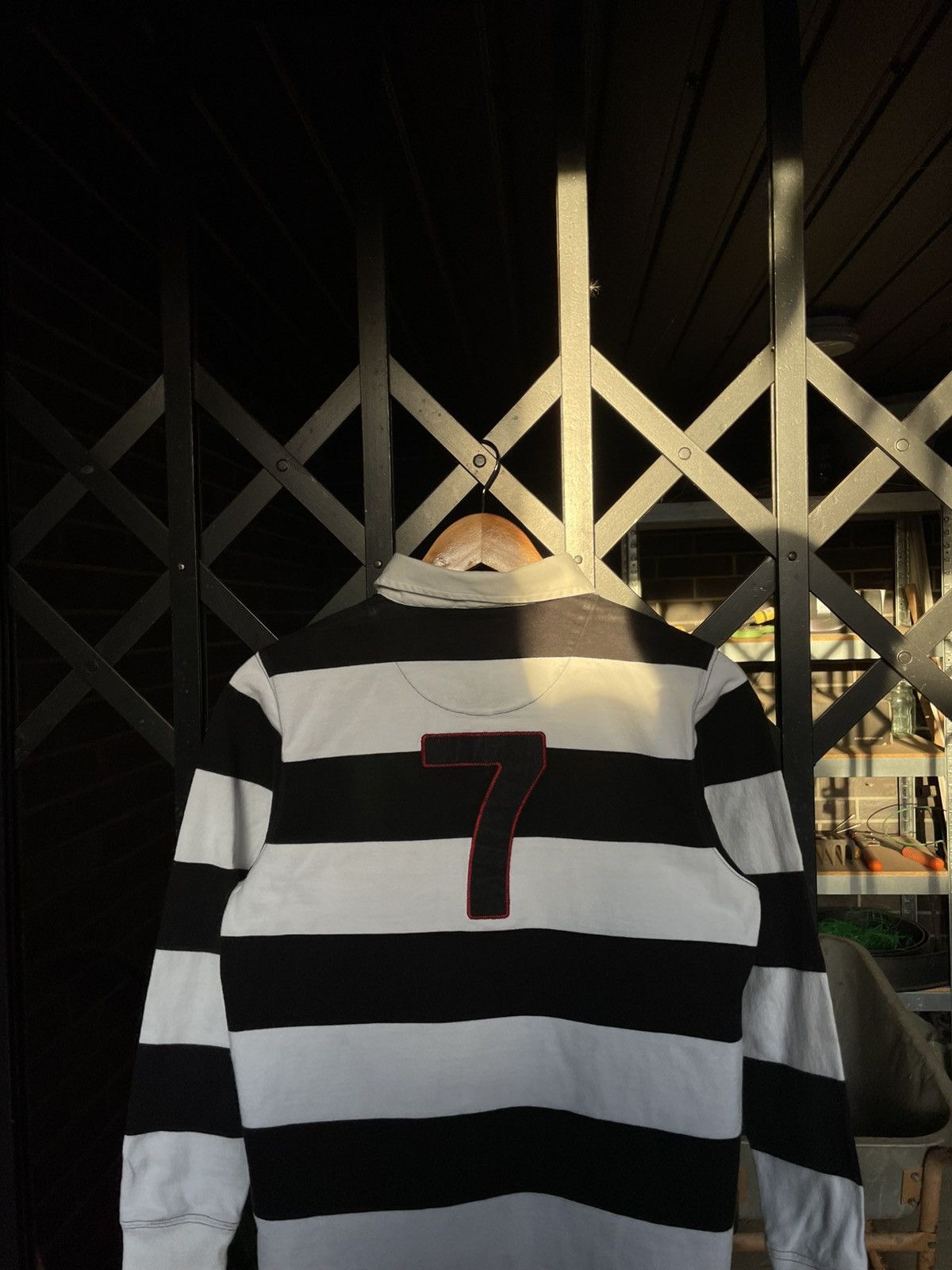 Japanese Brand × Polo Ralph Lauren × Vintage Vintage Polo Ralph Lauren Striped Rugby Chief Keef Style Size L / US 10 / IT 46 - 9 Thumbnail