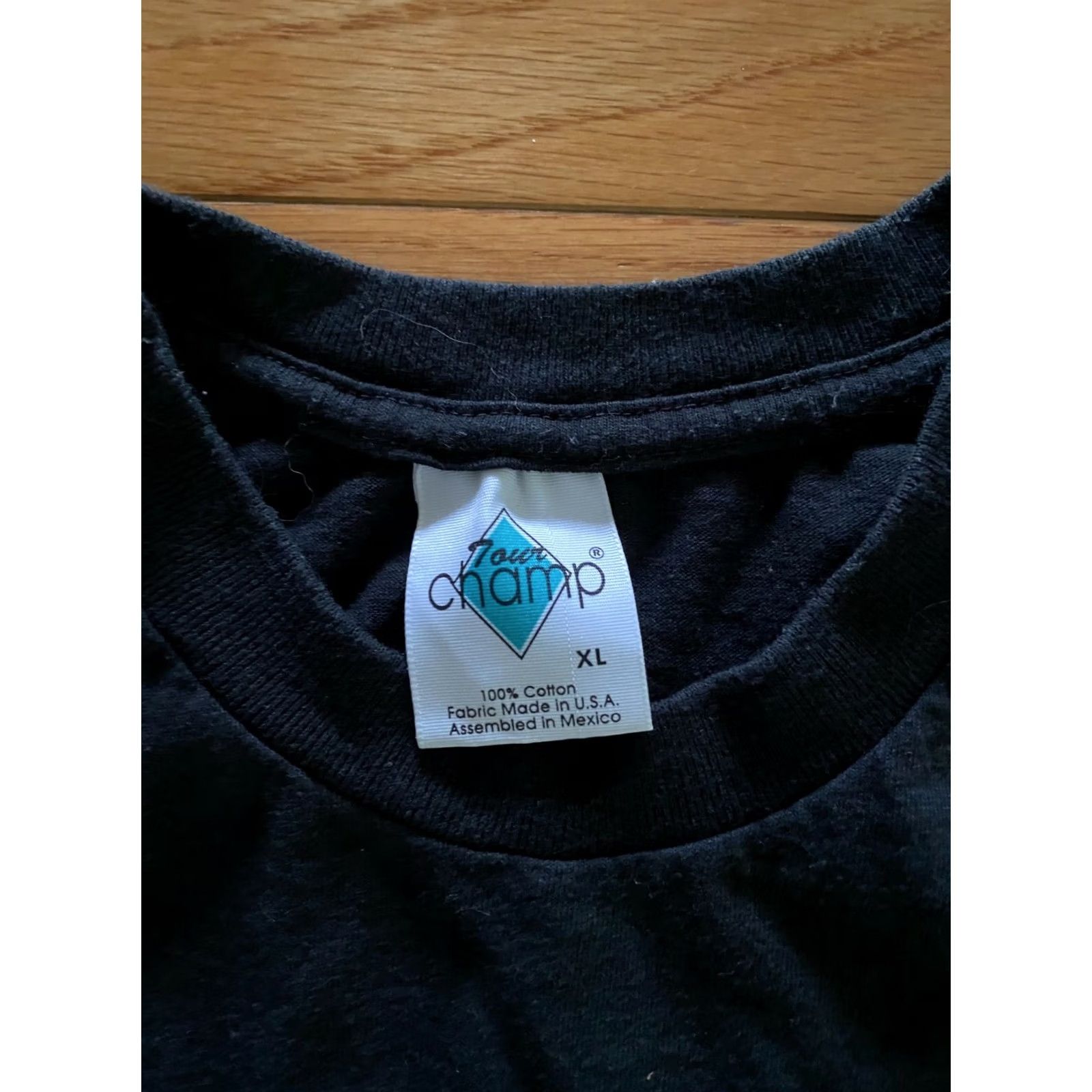 Doublet VTG REM-033 Concert Tour T Shirt 1999 Double Sided Sz XL Champ Brand USA Made Shirt Unisex 1990s Black Short Sleeve Graphic Tee Size US XL / EU 56 / 4 - 4 Thumbnail