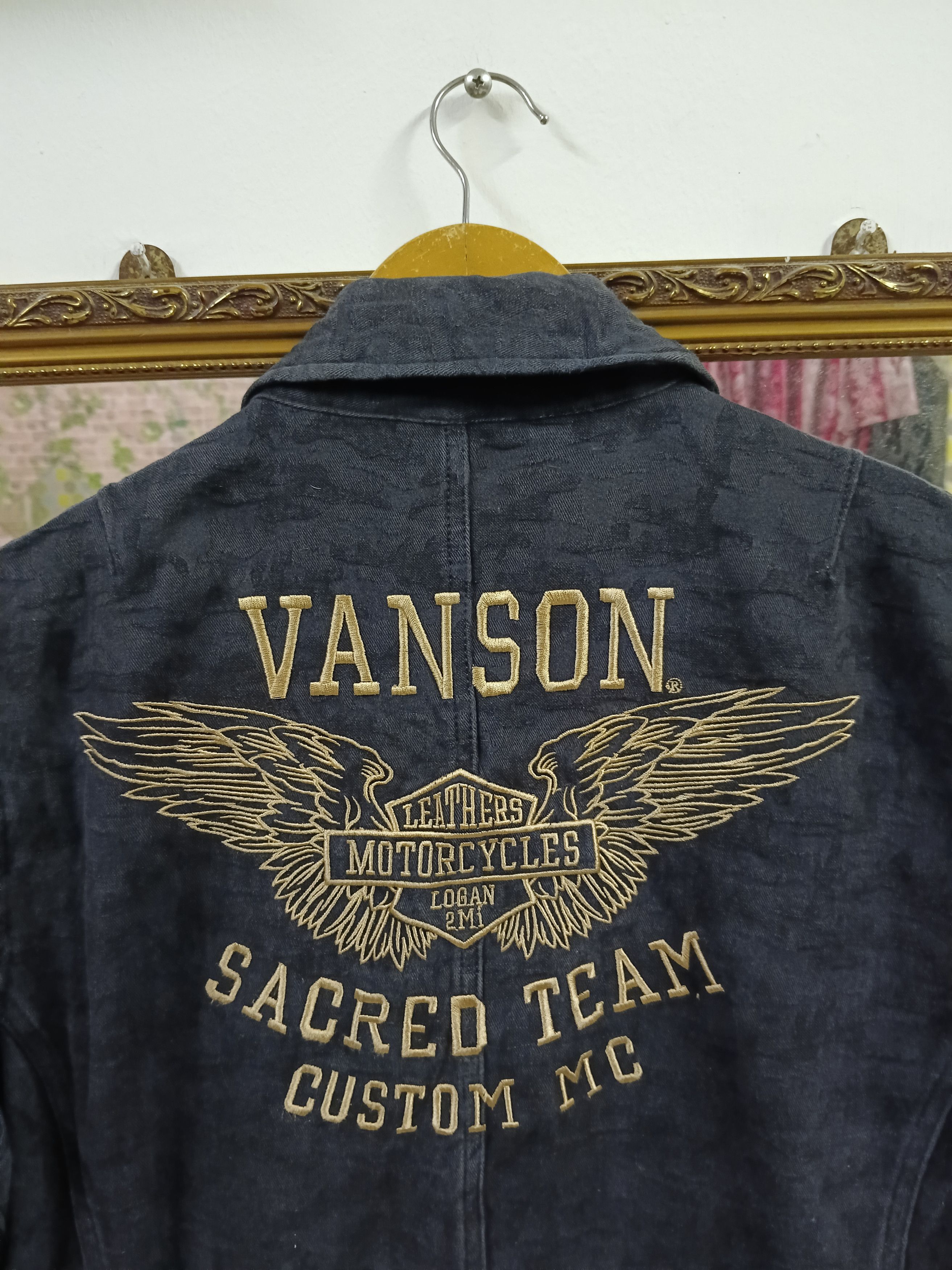 Vanson Leathers RARE🔥VANSON LEATHER MOTORCYCLE SACRED TEAM Size US M / EU 48-50 / 2 - 3 Thumbnail