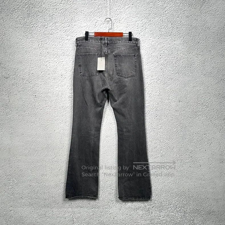Balenciaga Balenciaga Black and Grey Washed Bootcut Flare Jeans Size US 33 - 2 Thumbnail