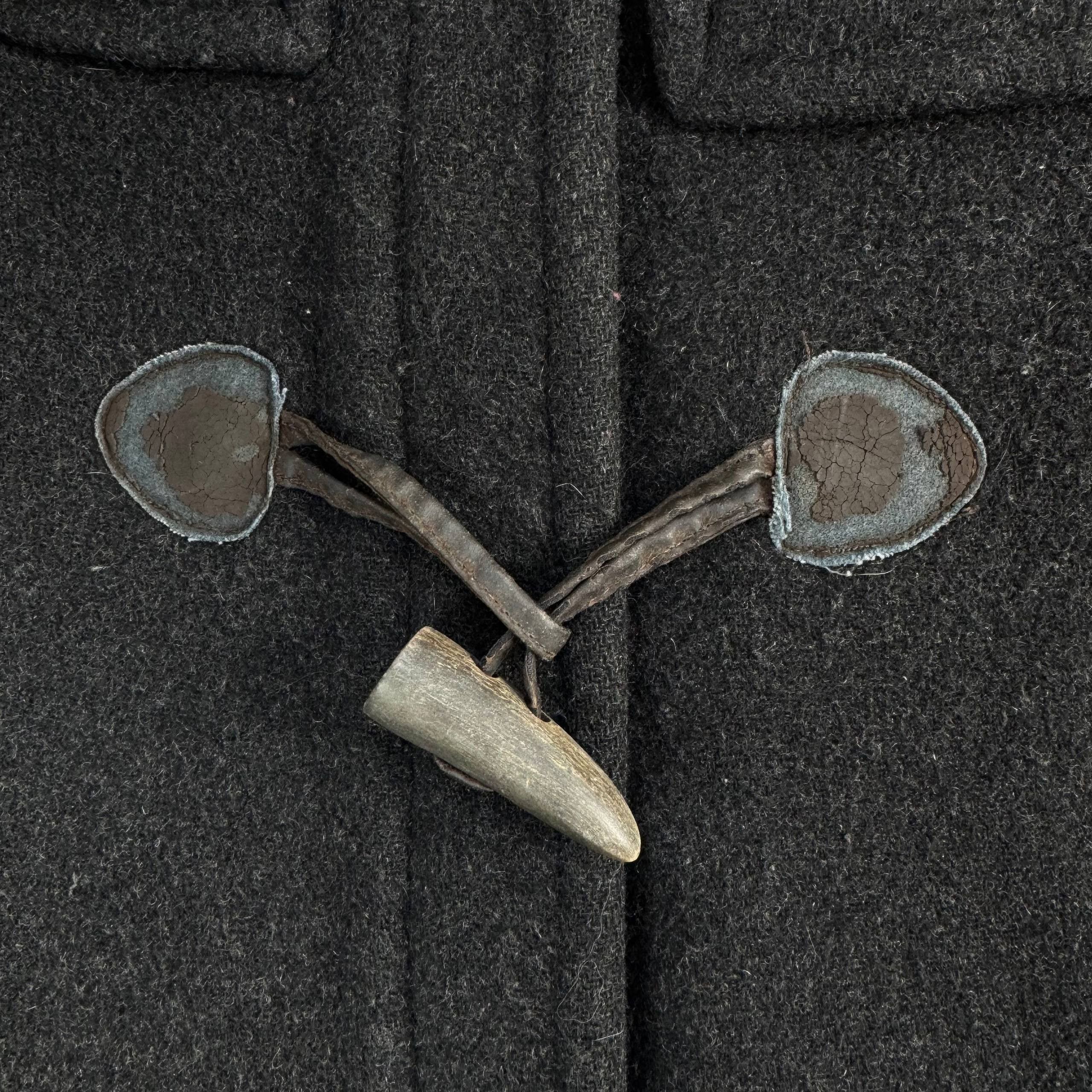 Barbour Barbour Women’s Wool Duffle Coat Black Toggle Jacket UK 16 Size L / US 10 / IT 46 - 3 Thumbnail