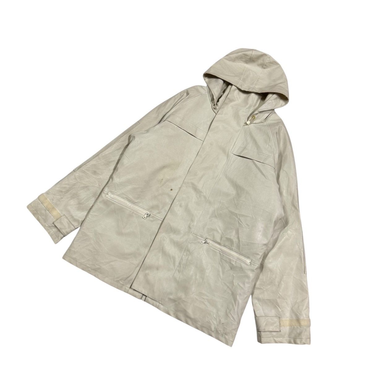 A.P.C. Vtg✨A.P.C Pvc Poly Multipocket Military Waterproof Jacket Size US M / EU 48-50 / 2 - 7 Thumbnail