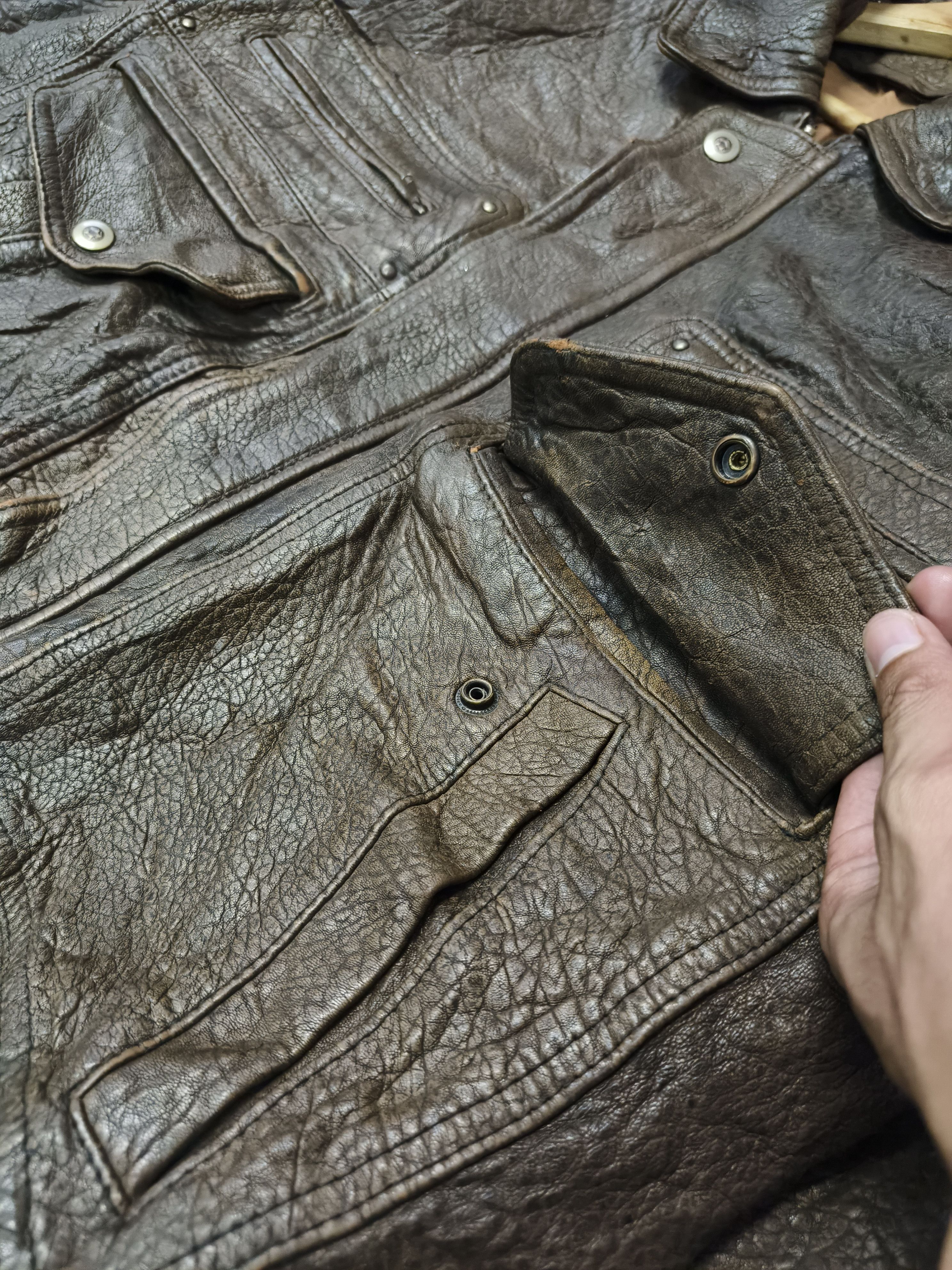 Genuine Leather TRUE VINTAGE FLIGHT BOMBER JACKET LEATHER Size US M / EU 48-50 / 2 - 4 Thumbnail