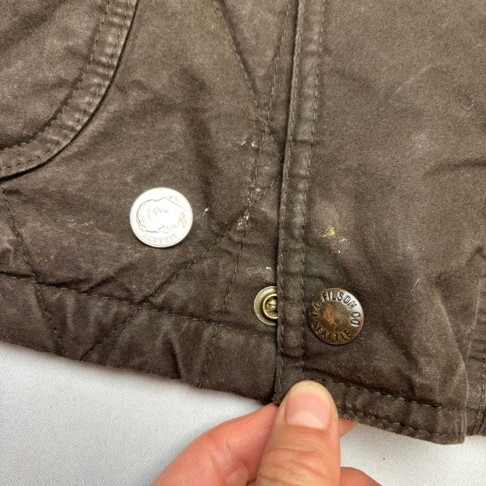 Filson Filson Quilted Polson Vest Coyote Brown 2XL Waxed Workwear Size US XXL / EU 58 / 5 - 10 Thumbnail