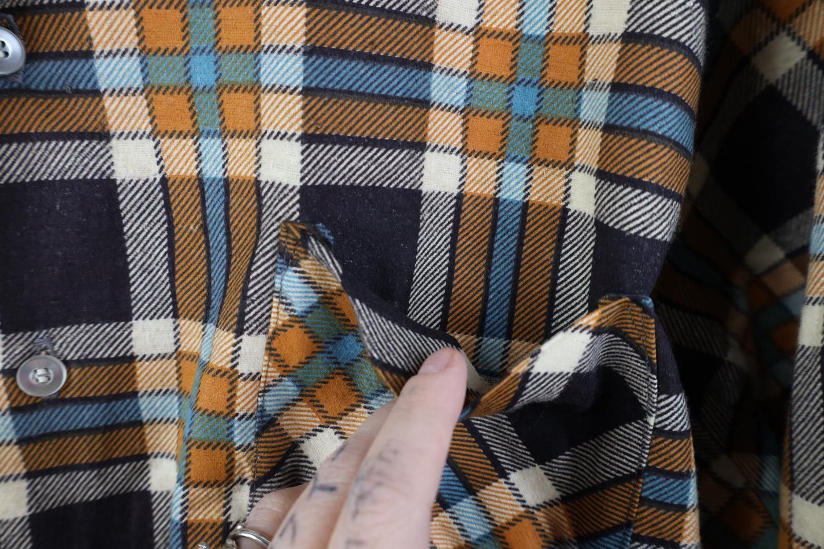 Vintage Deadstock Vintage 70s Streetwear Collared Button Shirt Plaid Size US XL / EU 56 / 4 - 6 Thumbnail