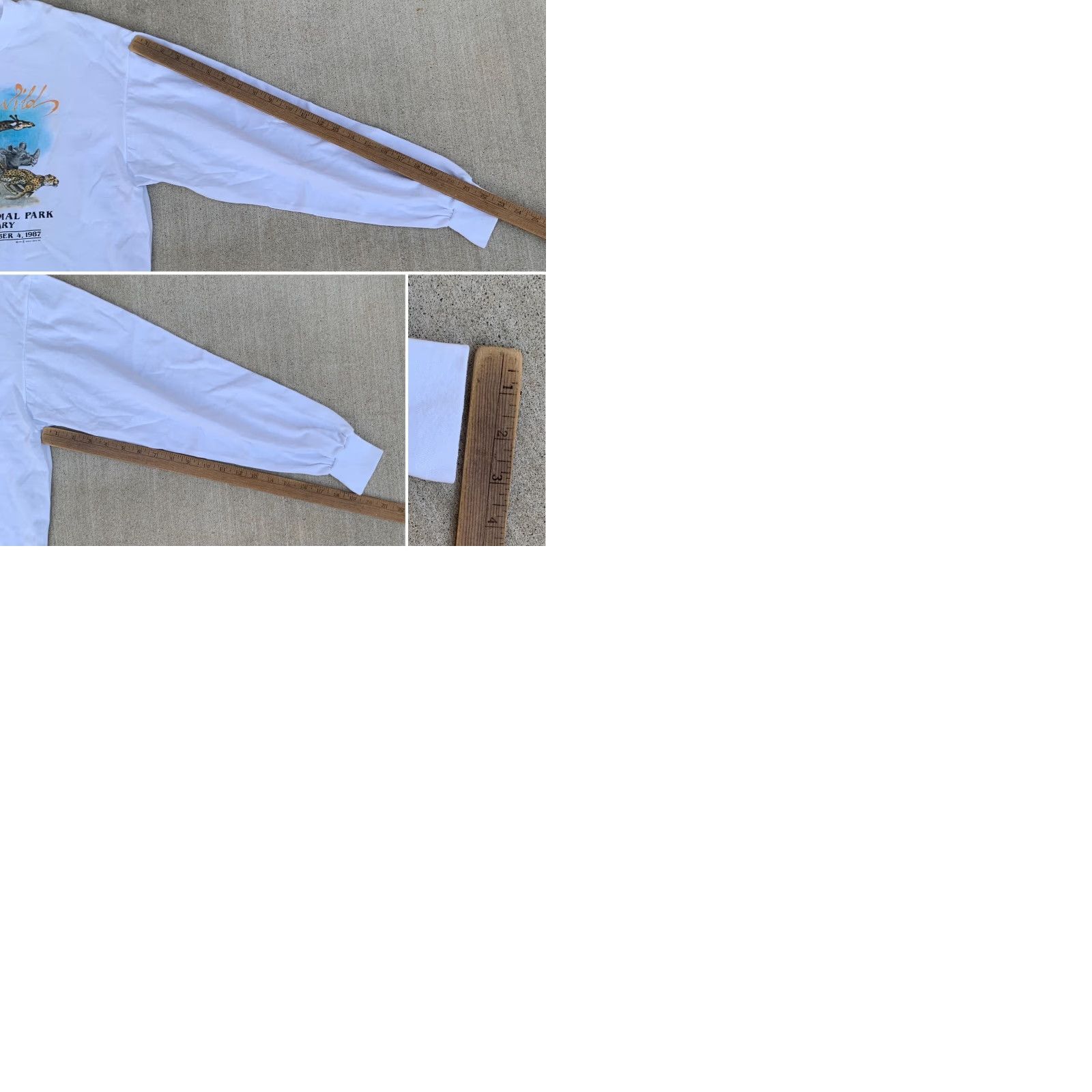 TEE JAYS VINTAGE Running Wild San Diego Wild Animal Park Long Sleeve T Shirt 1980s 80s XL Size US XL / EU 56 / 4 - 12 Thumbnail