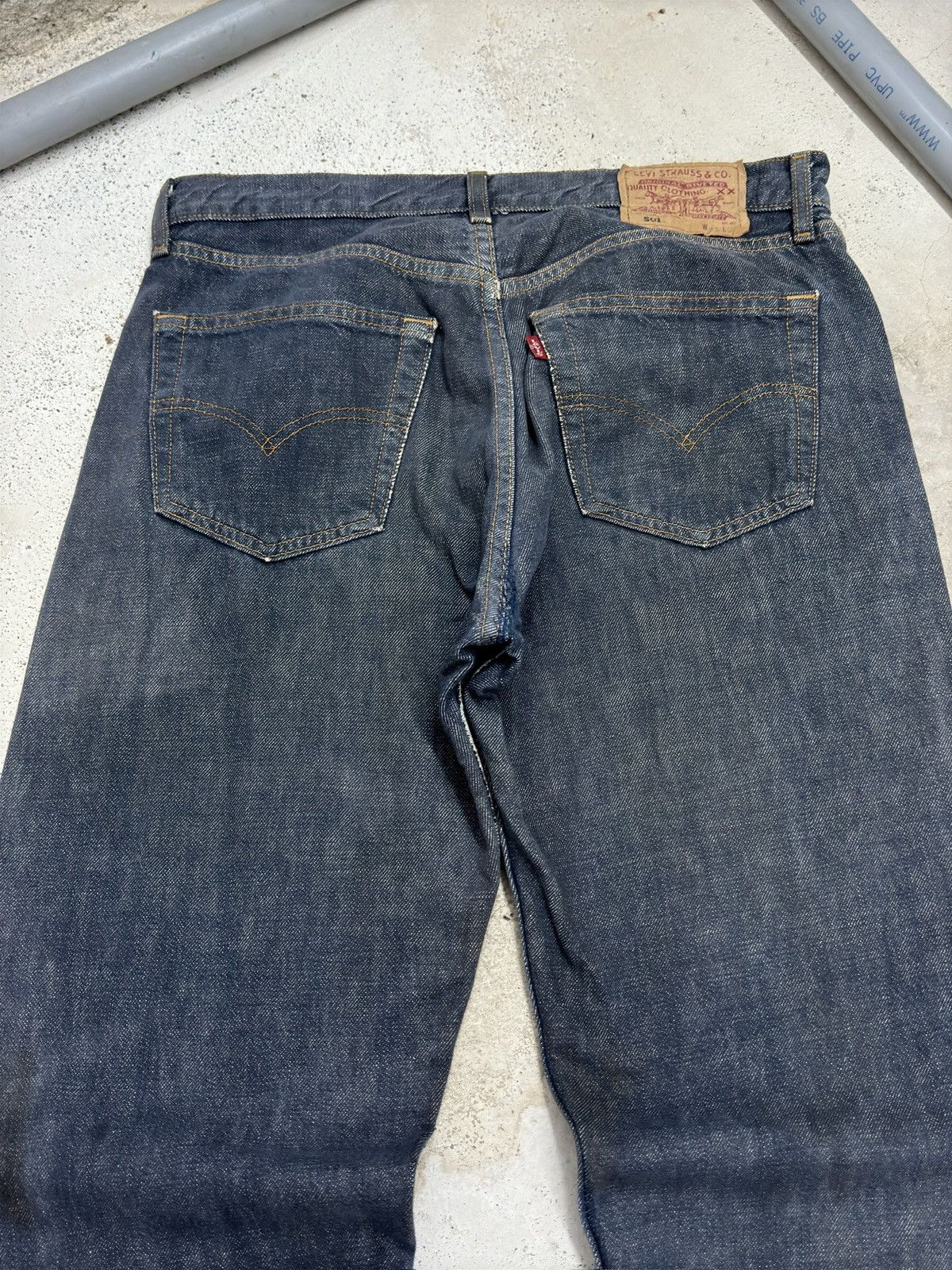 Levi's Vintage Levi’s 501 Rusty Mud Wash Distressed Jeans Size US 31 - 10 Thumbnail