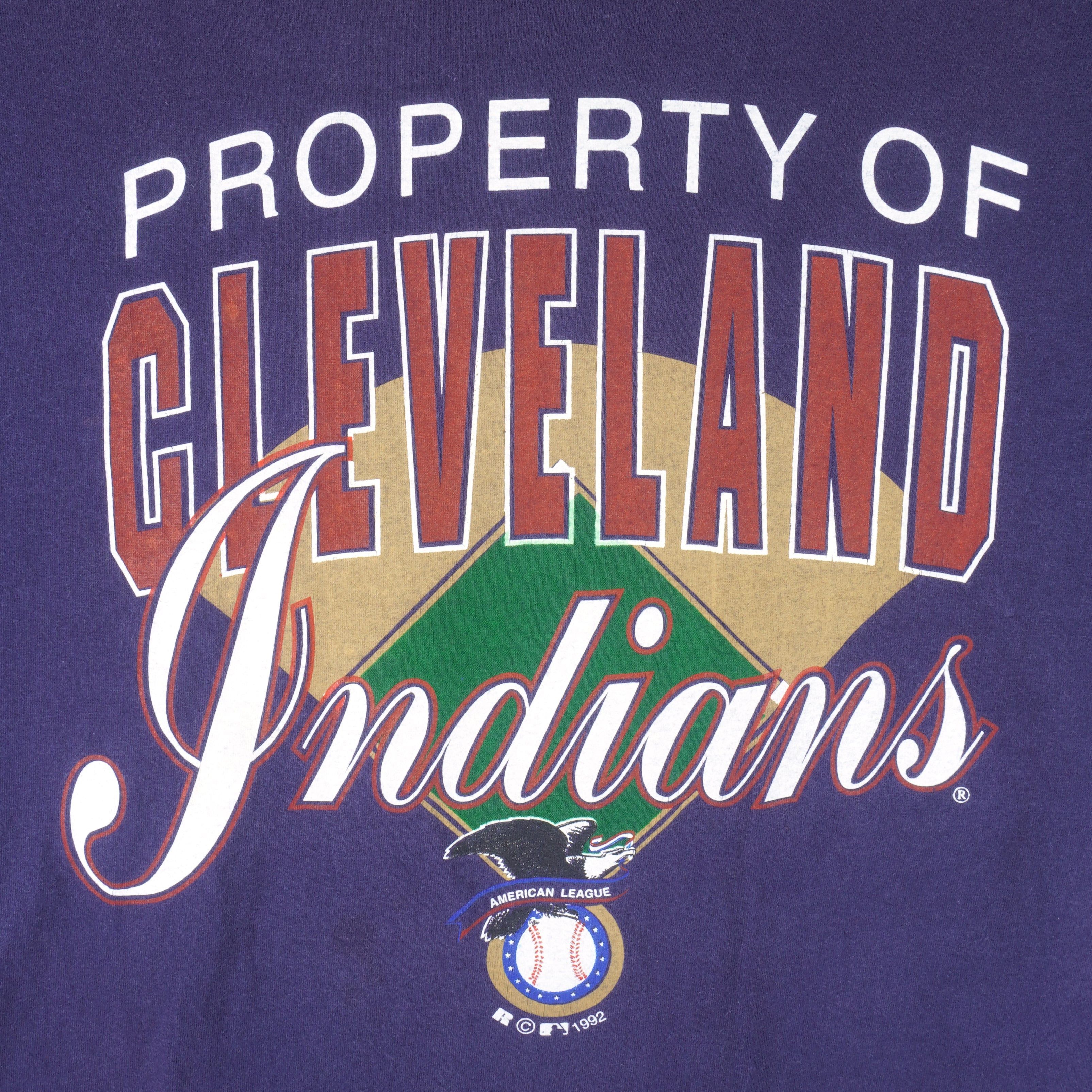 Russell Athletic MLB - Property of Cleveland Indians T-Shirt 1992 Size US L / EU 52-54 / 3 - 3 Thumbnail