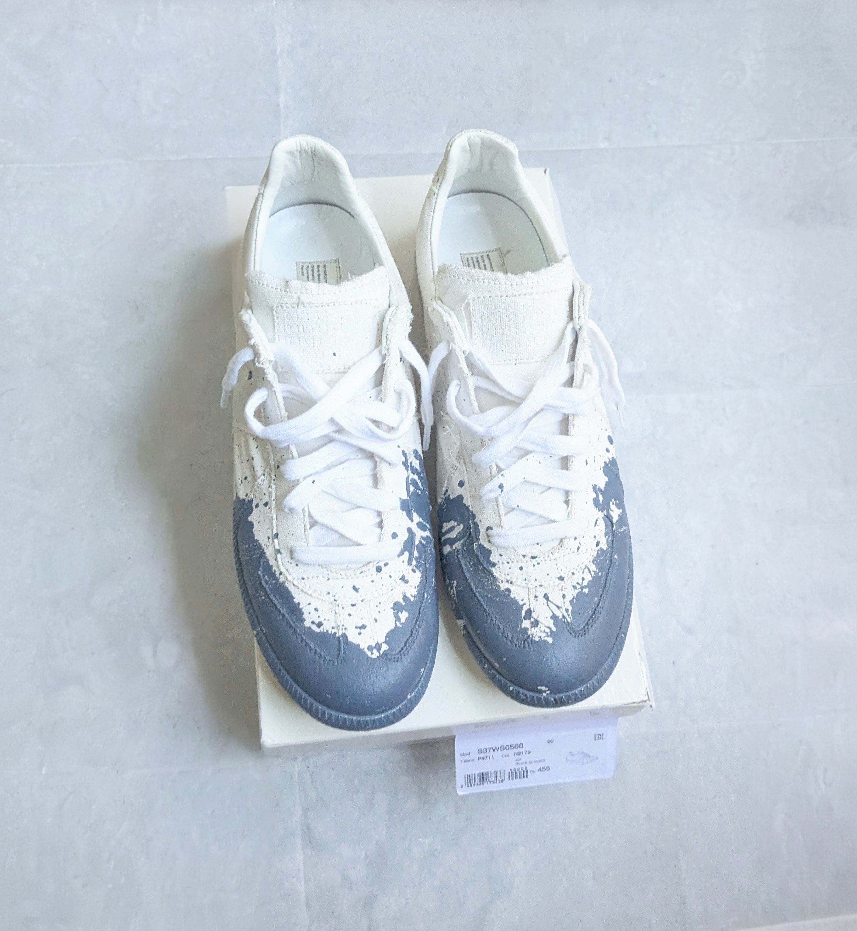 Maison Margiela GAT Replica White Blue 12.5 45.5 Paint