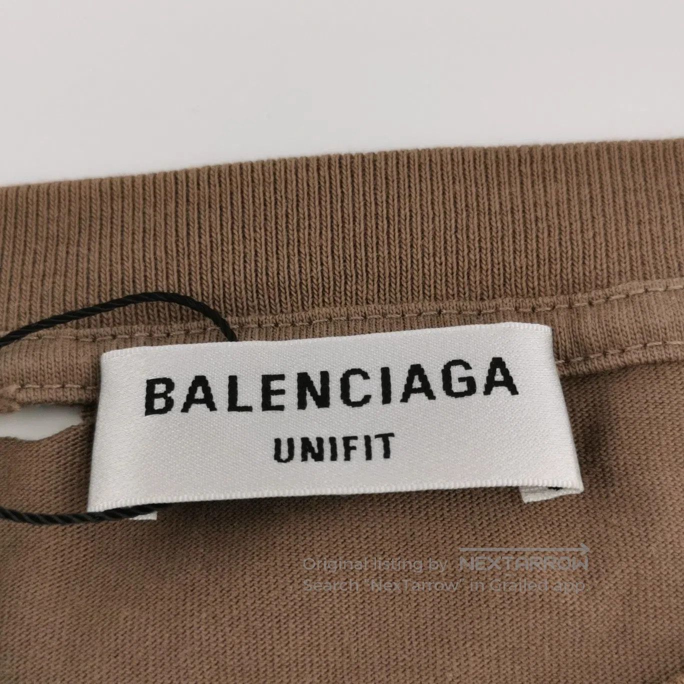 Balenciaga Balenciaga Distressed Cotton Logo Round Neck T-Shirt L. Size US L / EU 52-54 / 3 - 5 Thumbnail