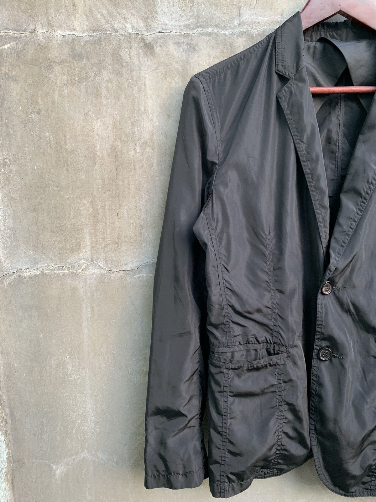 Prada Single Breasted Nylon Blazer Size 46R - 2 Thumbnail