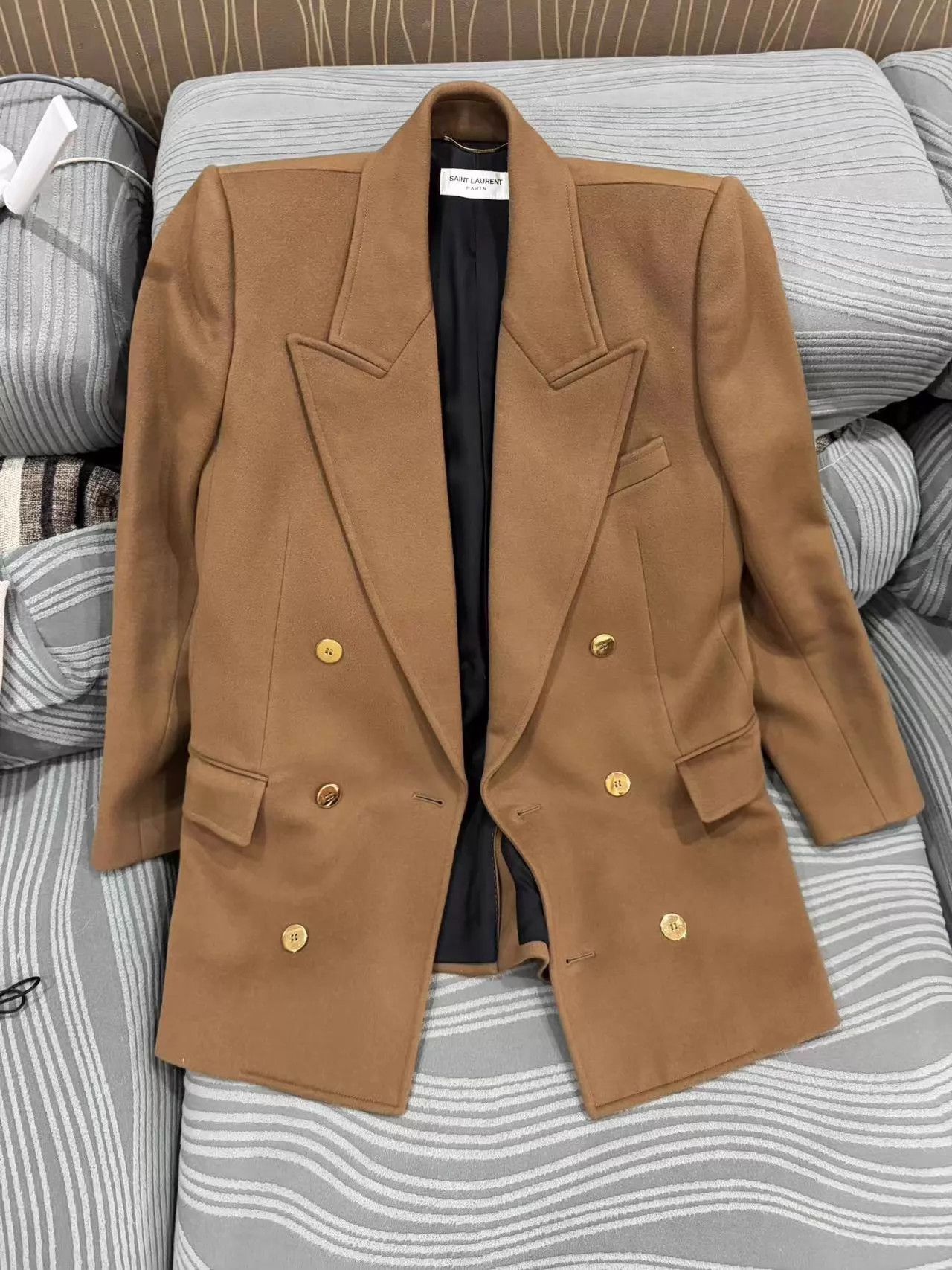 Yves Saint Laurent YSL DB Wool Blazer Coat EU38 99New Great Fit Worn 1-2x Size S / US 4 / IT 40 - 1 Thumbnail
