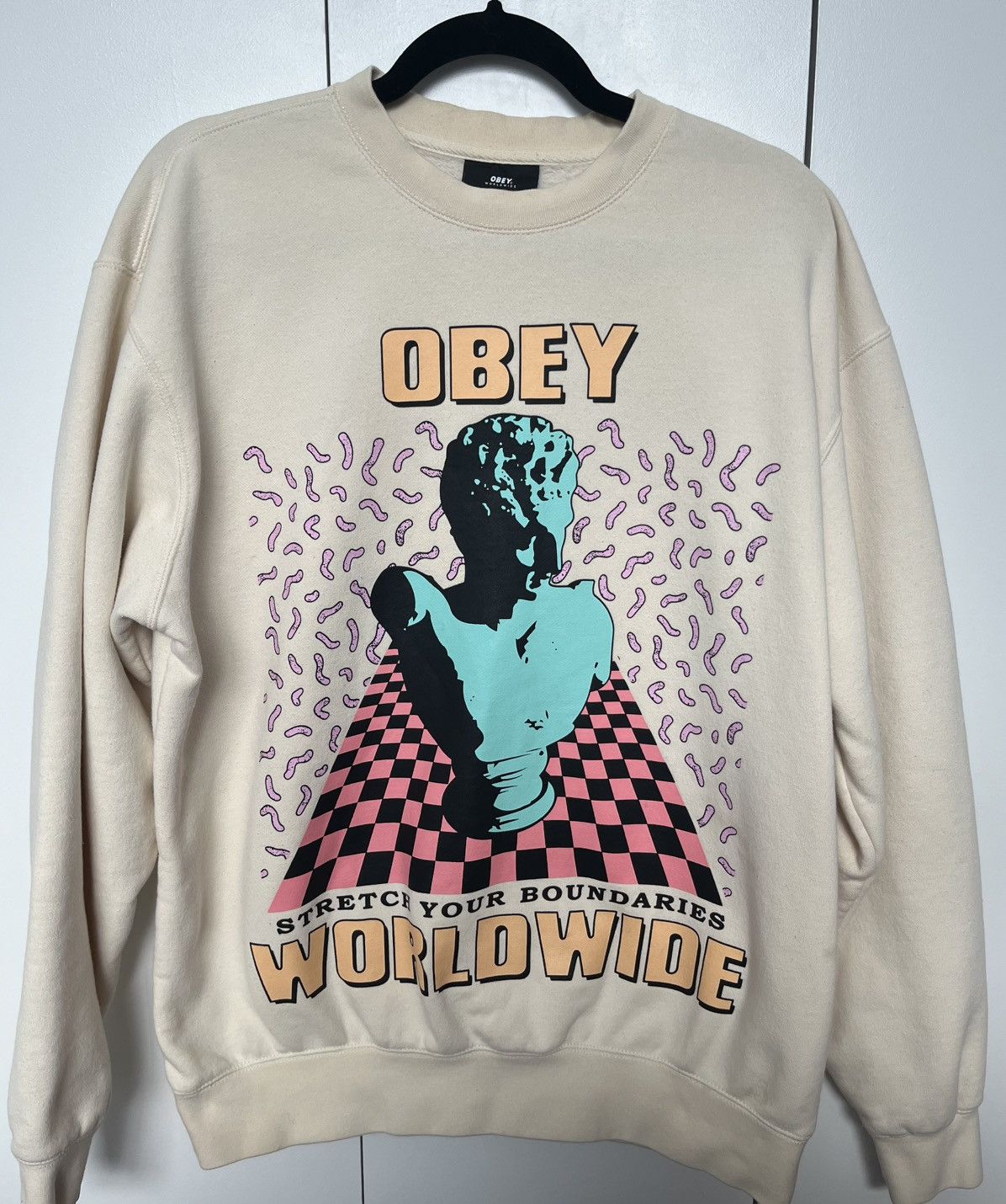 Obey Obey Worldwide Stretch Your Boundaries Sweatshirt Medium Size US M / EU 48-50 / 2 - 1 Thumbnail