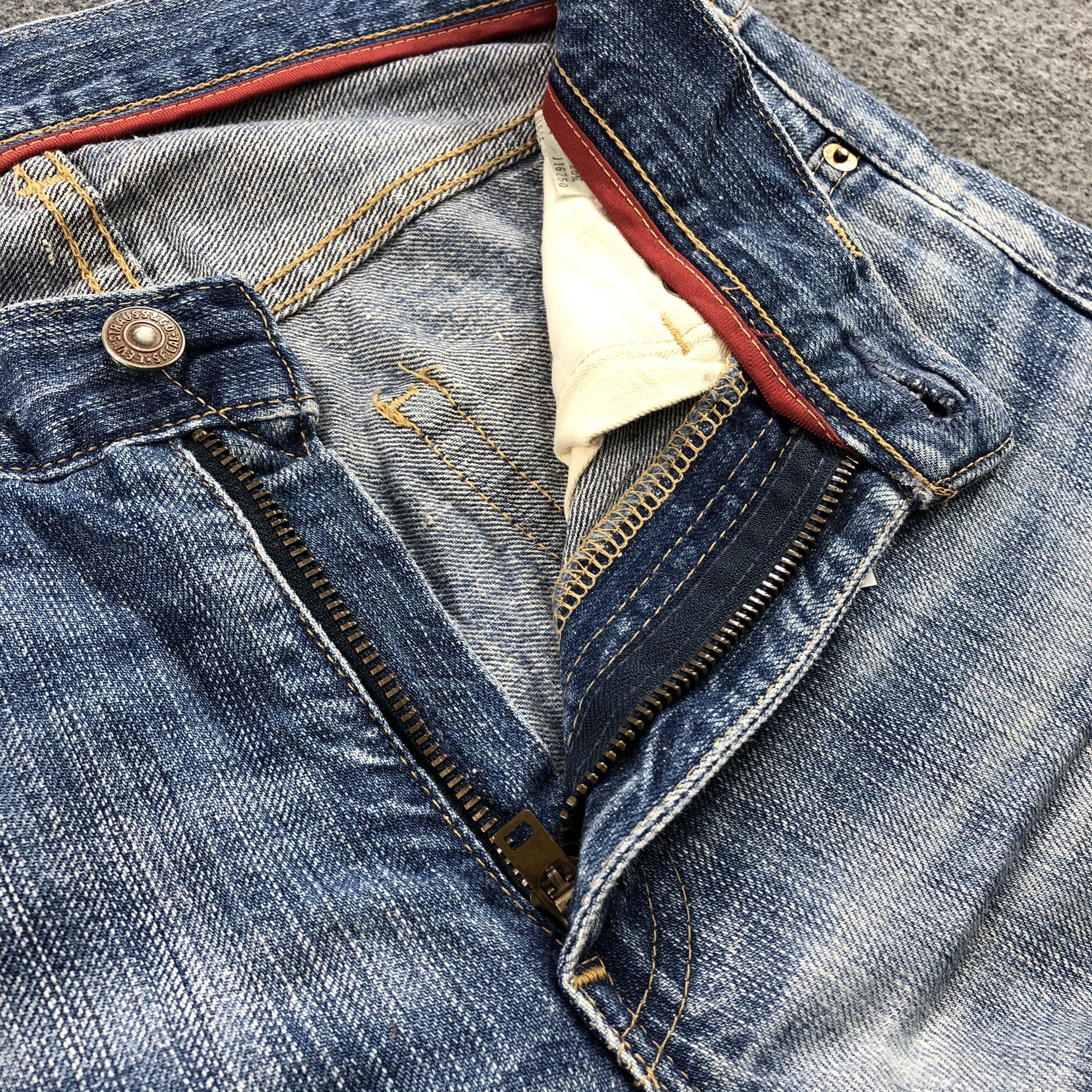 Levi's × Vintage Vintage Distress Levis 505 Red Loop Jeans-JM1432 Size US 30 / EU 46 - 8 Thumbnail