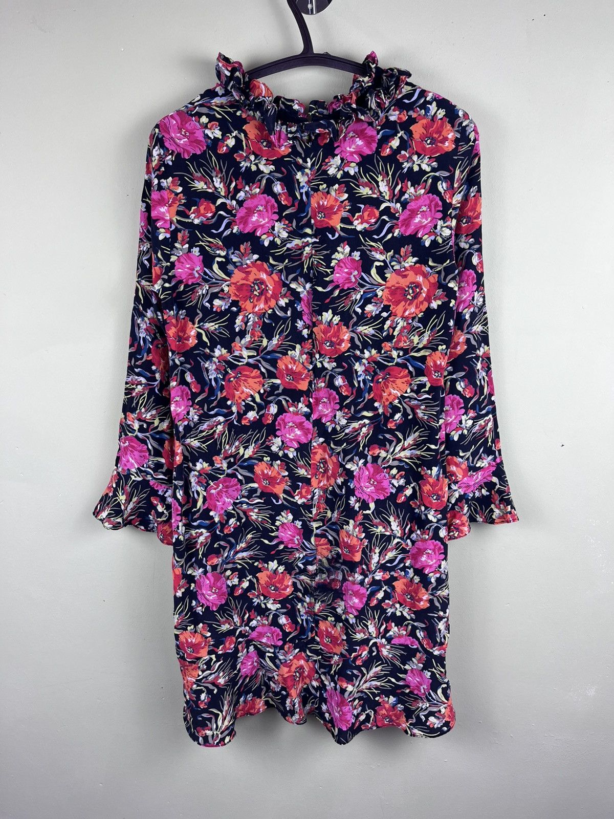 Sandro Vintage SANDRO Floral Summer Silk Dress Size S / US 4 / IT 40 - 4 Thumbnail
