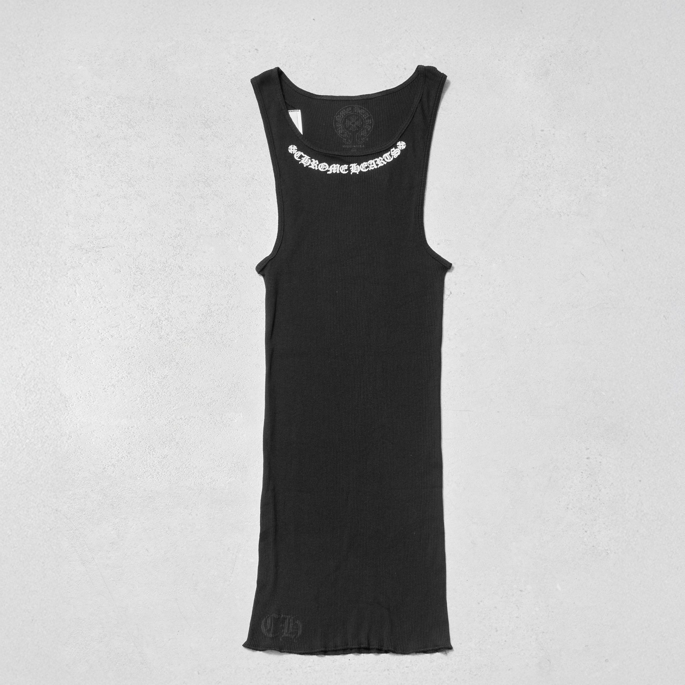 Chrome Hearts CHROME HEARTS LOVE YOU RIB TANK WHITE/BLACK