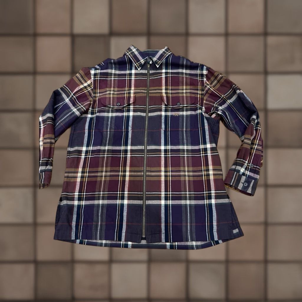 Ralph Lauren Lauren Ralph Lauren Womens Plaid Chore Jacket Shirt Sz M Shacket Western Preppy Brown Size M / US 6-8 / IT 42-44 - 1 Thumbnail