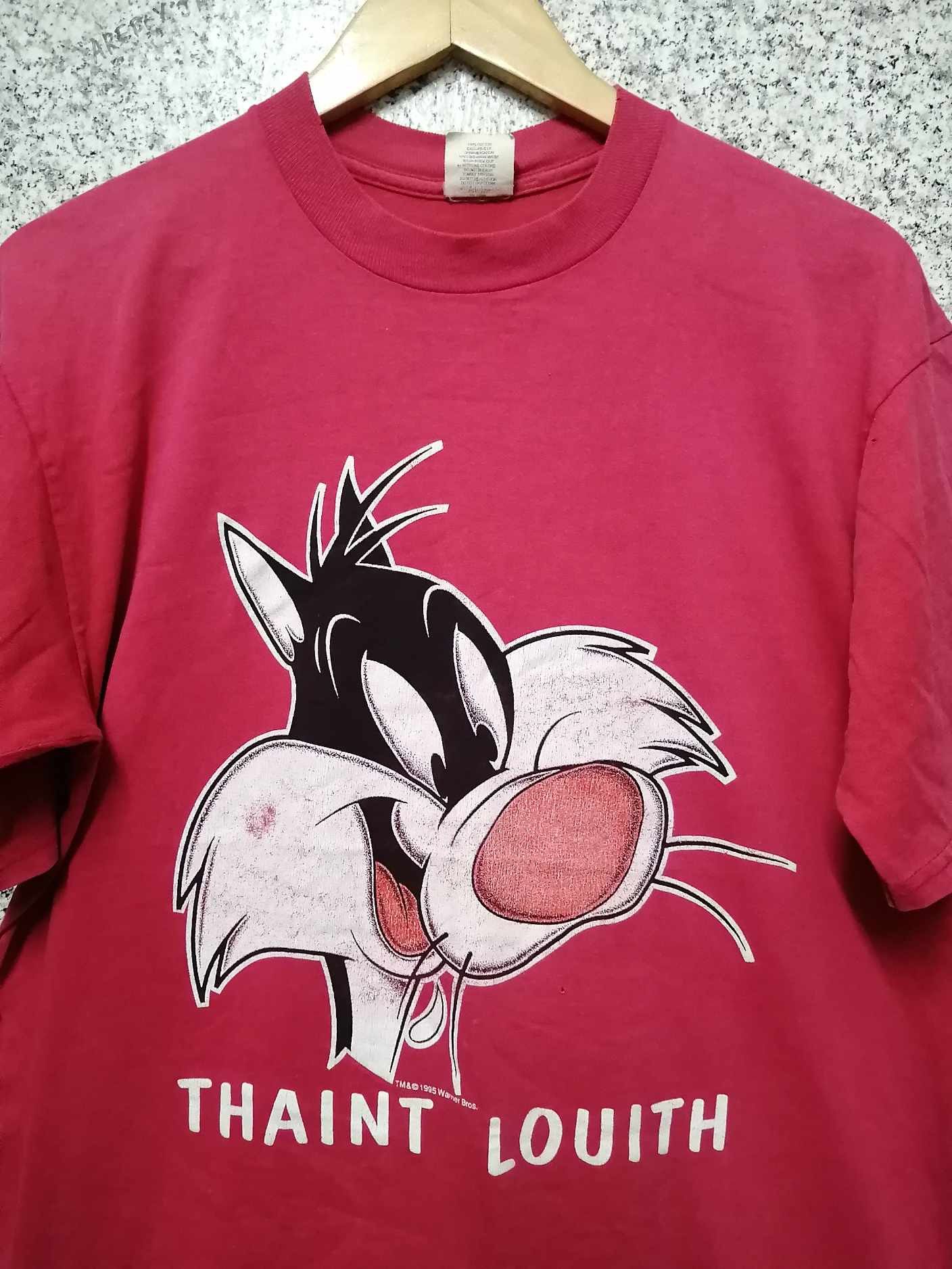 Vintage × Warner Bros 90's Sylvester The Cat Looney Tunes Warner Bros T-Shirt Size US M / EU 48-50 / 2 - 3 Thumbnail