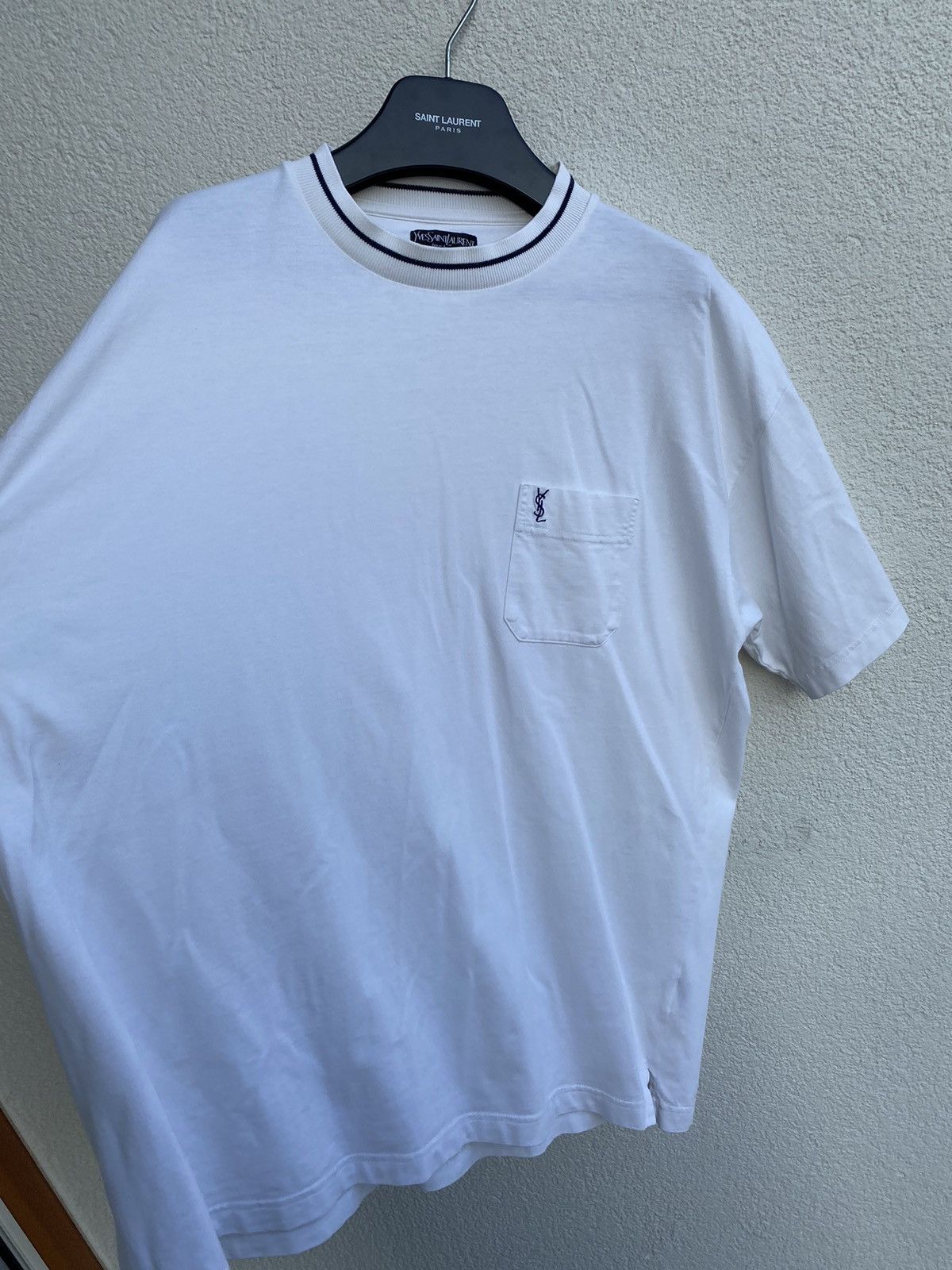 Yves Saint Laurent 90s YSL T-Shirt White Size US XL / EU 56 / 4 - 12 Thumbnail