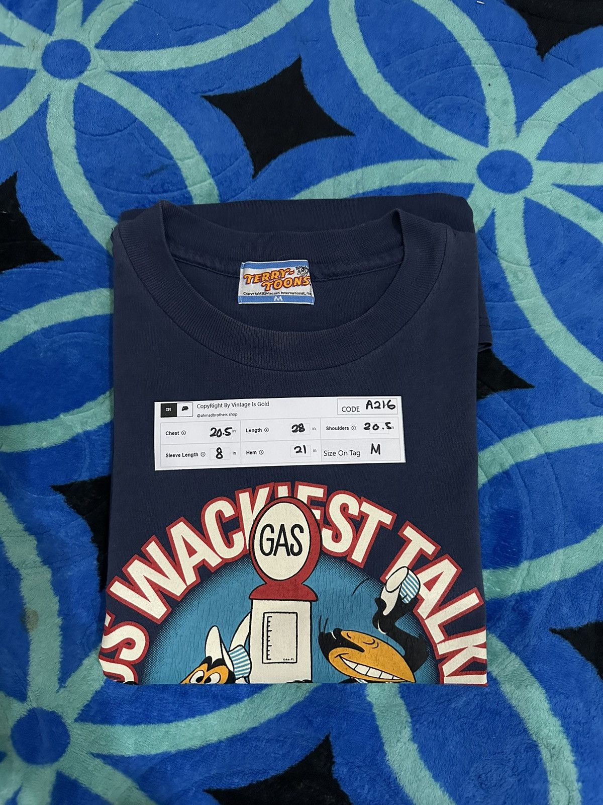 Vintage Vintage Terry Toons Usa Single Stitch TShirt A216 Size US M / EU 48-50 / 2 - 10 Thumbnail