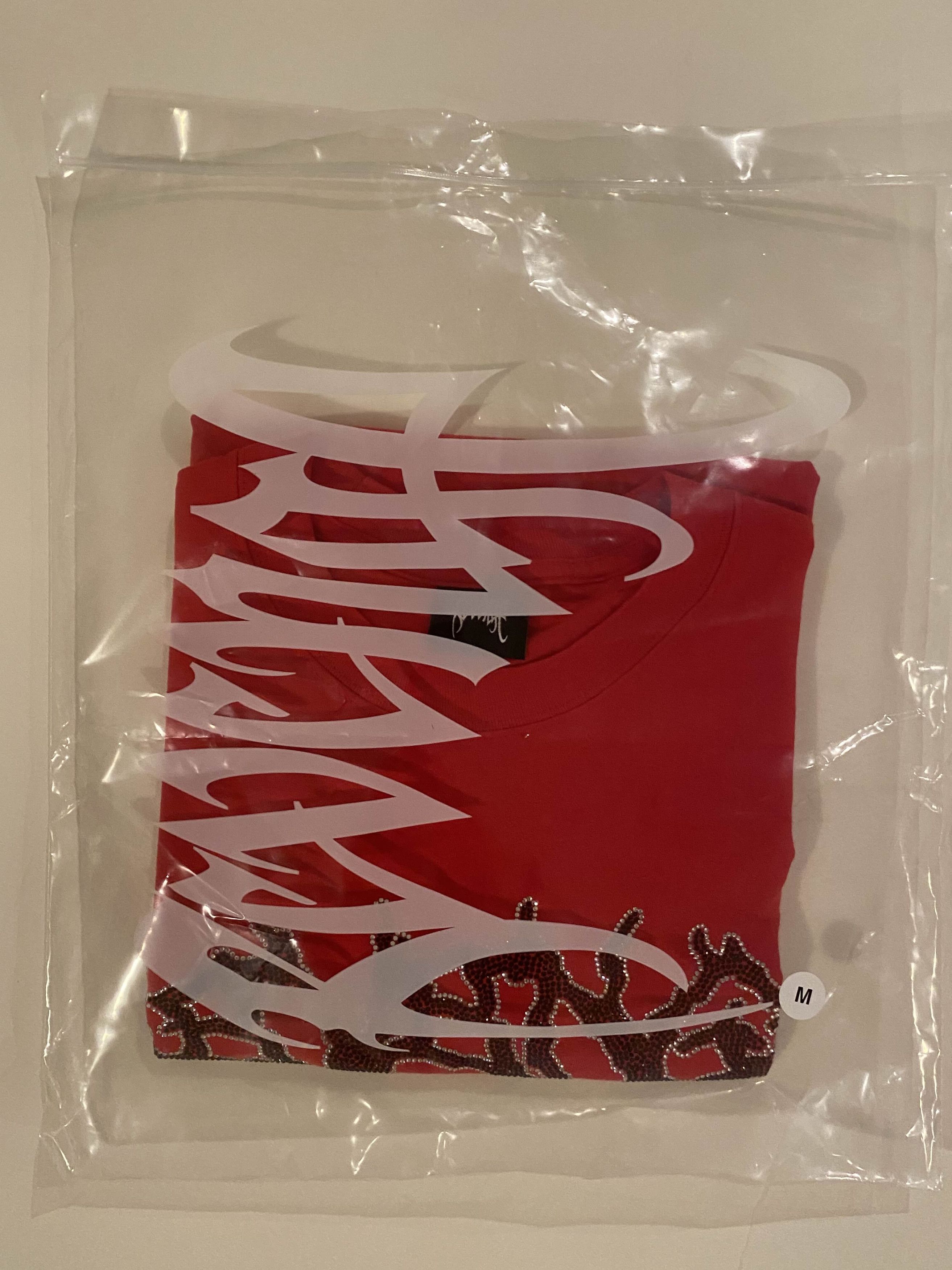 Revenge Revenge Red Lightning Rhinestone Tee Size US M / EU 48-50 / 2 - 7 Thumbnail