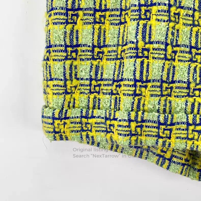Gucci Gucci 23 light green plaid cotton casual woven tweed short Size 24" / US 00 / IT 34 - 4 Thumbnail