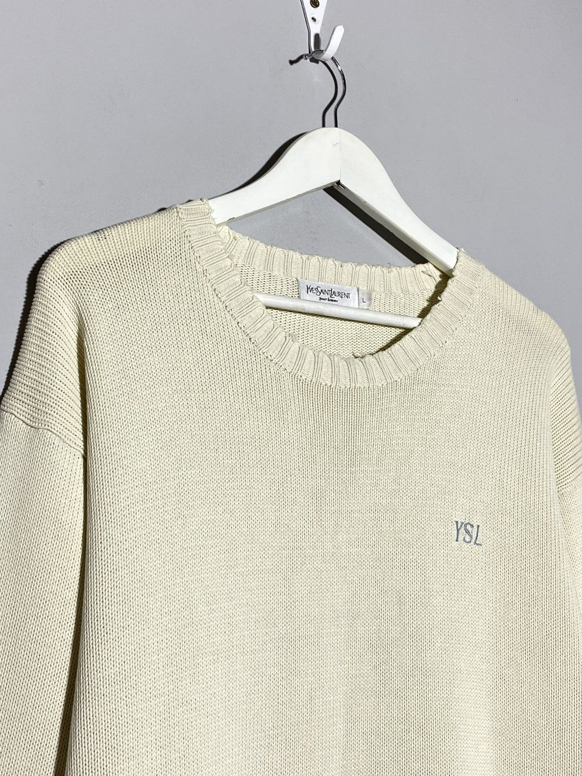 Yves Saint Laurent Vintage YSL Yves Saint Laurent Knit Sweater Size US L / EU 52-54 / 3 - 6 Thumbnail