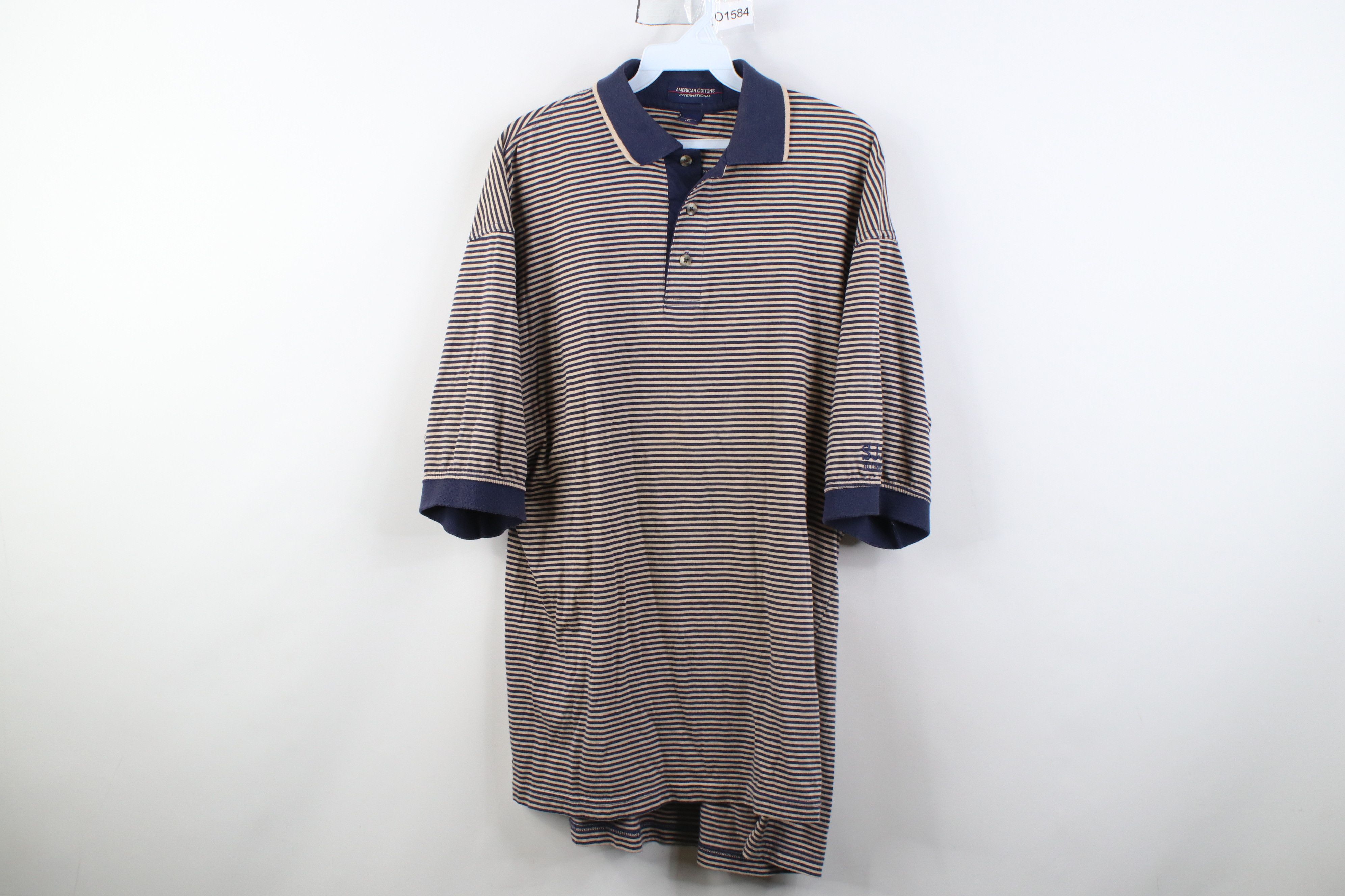 Vintage Vintage 90s Streetwear Knit Collared Golf Polo Shirt USA Size US L / EU 52-54 / 3 - 1 Thumbnail