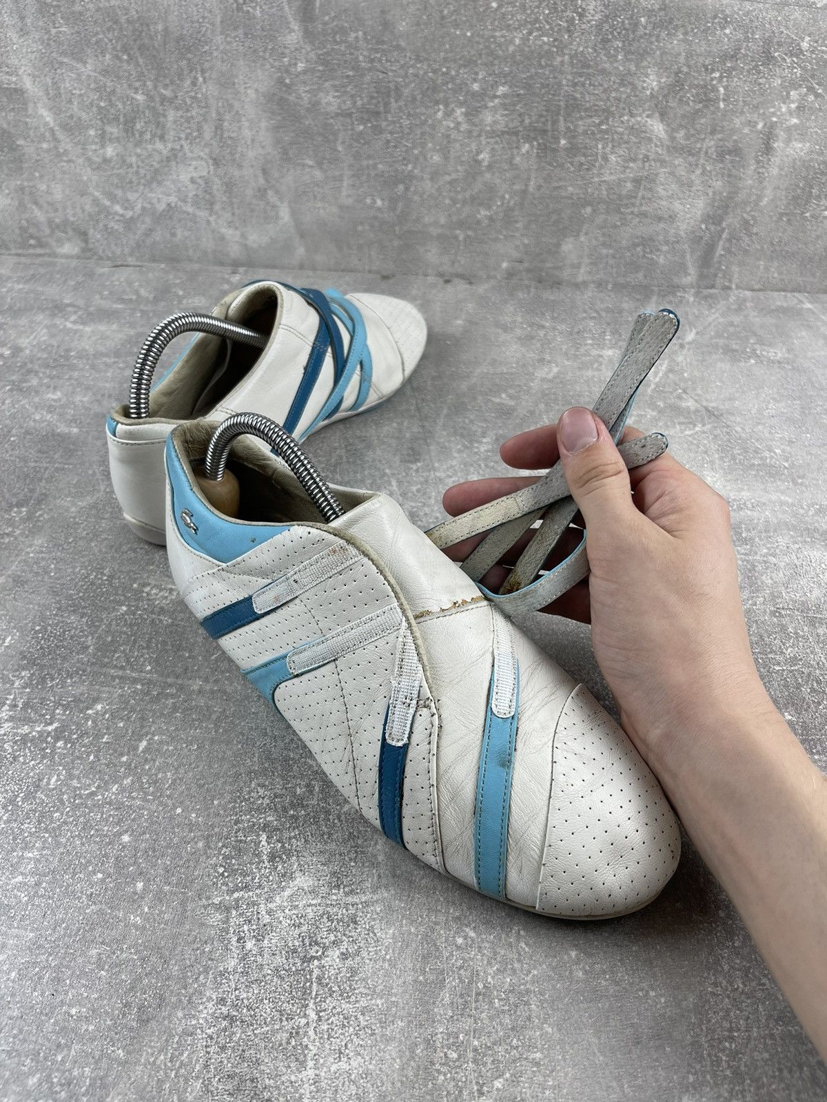 Lacoste × Vintage Vintage Lacoste Rare Archives Y2K Leather White Straps Shoes Size US 6.5 / IT 36.5 - 8 Thumbnail