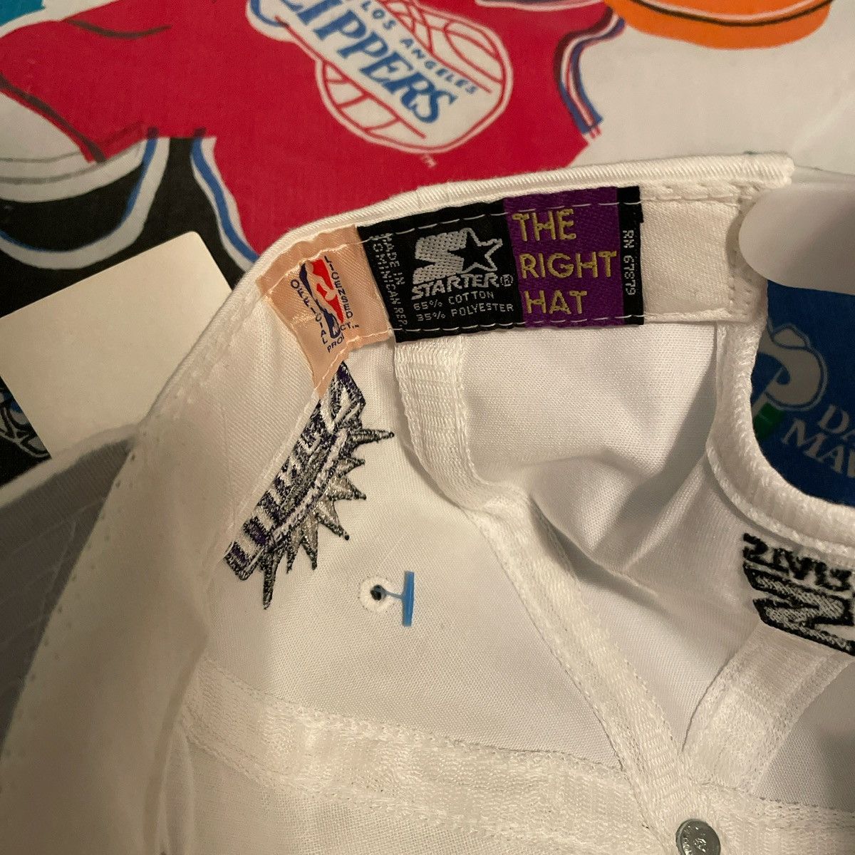 NBA × Starter × Vintage Vintage Starter 90s NBA Sacramento Kings m Chris Webber Hat Size ONE SIZE - 6 Thumbnail