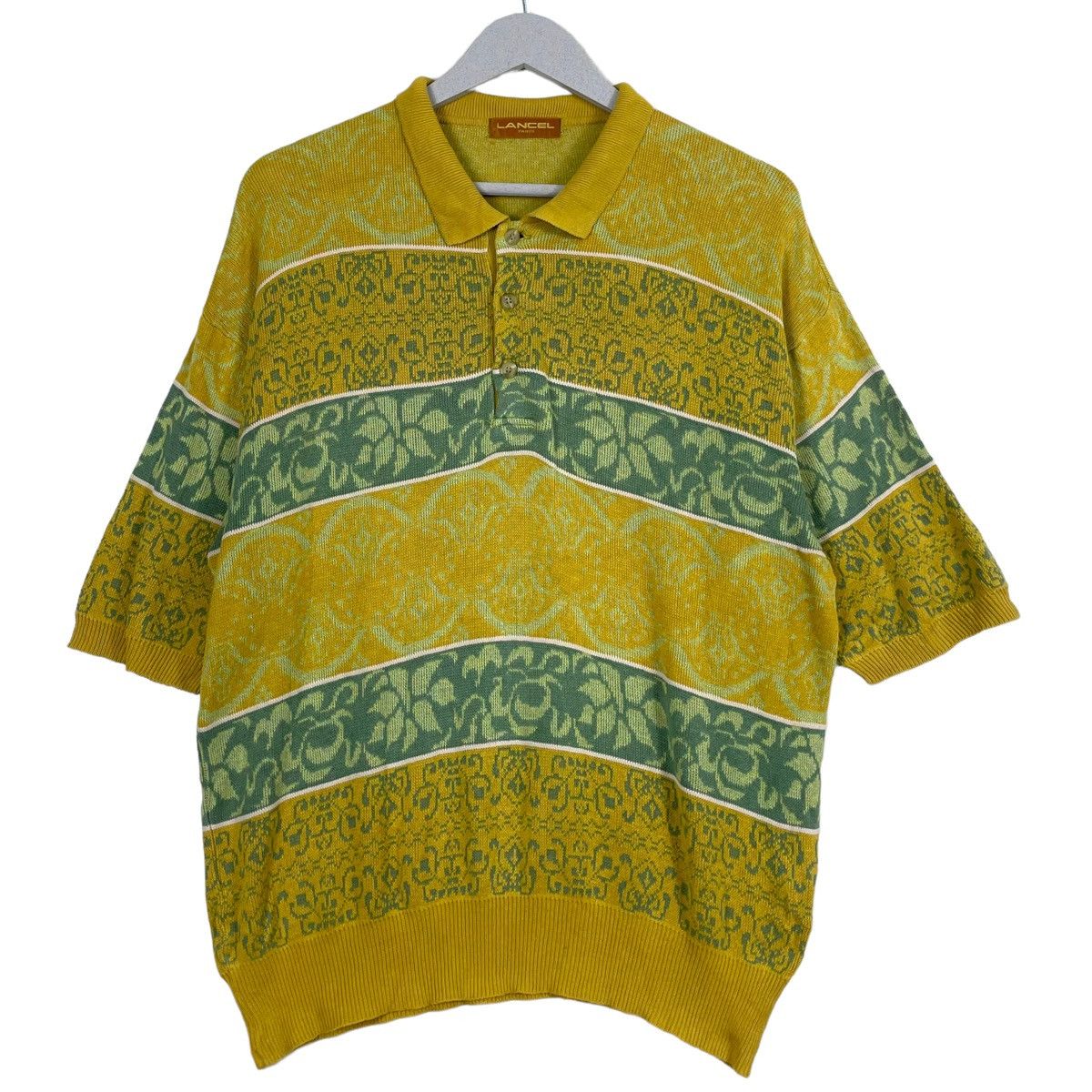 💥80s LANCEL CLASSIC ART POLO SHIRT