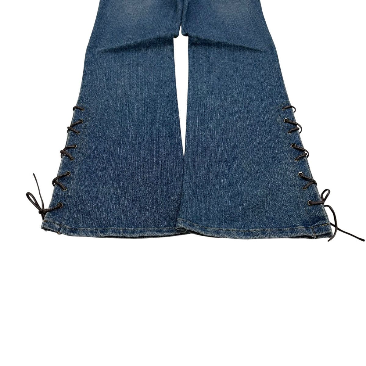 Tornado Mart Flared Japanese Brand Denim Lace Up Size 28" / US 6 / IT 42 - 8 Thumbnail