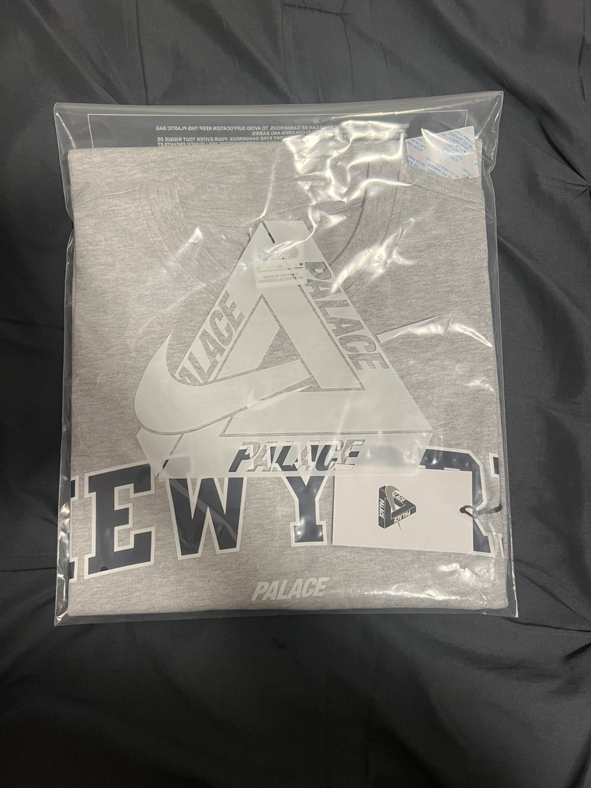 Palace Nike T Shirt Gray NYC Exclusive Size Medium