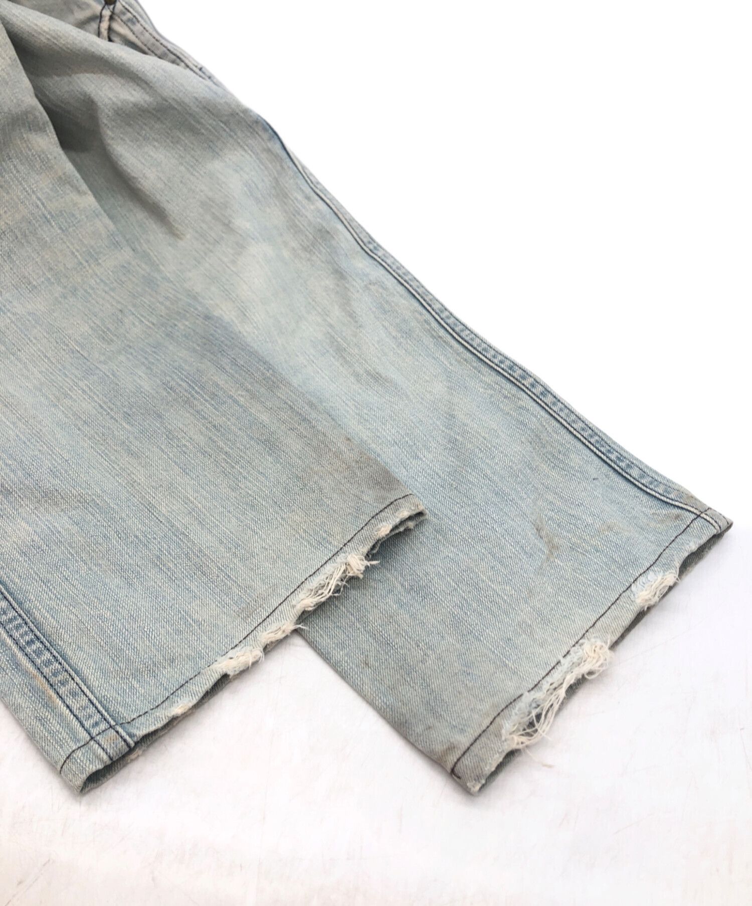 Number (N)ine NUMBER (N)INE Mud-finished Straight Denim Pants 3 x 30 Size US 31 - 13 Thumbnail