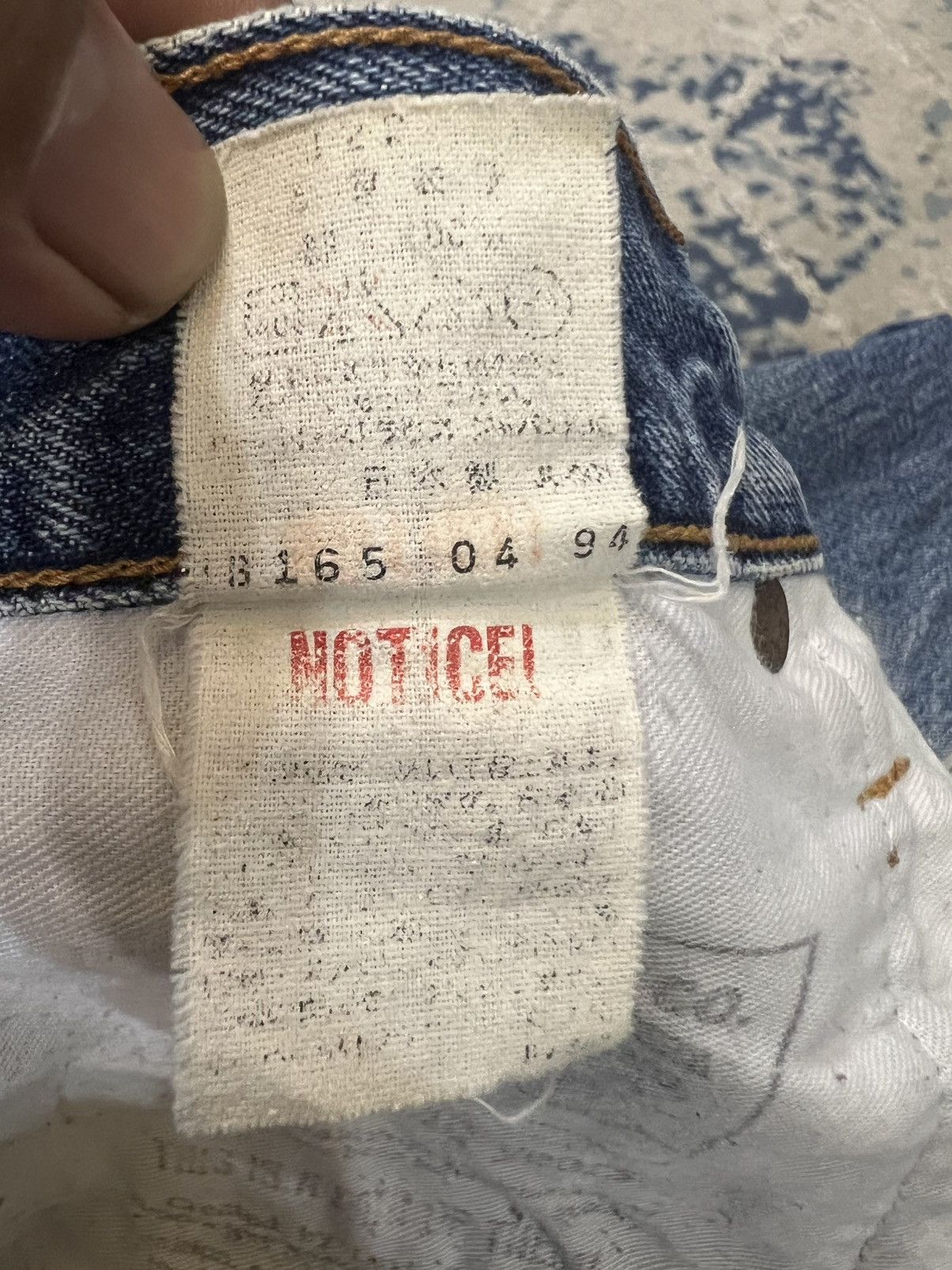 Levi's Vintage Levis 502 Big E Button J22 Distressed Denim Jeans Size US 30 / EU 46 - 10 Thumbnail