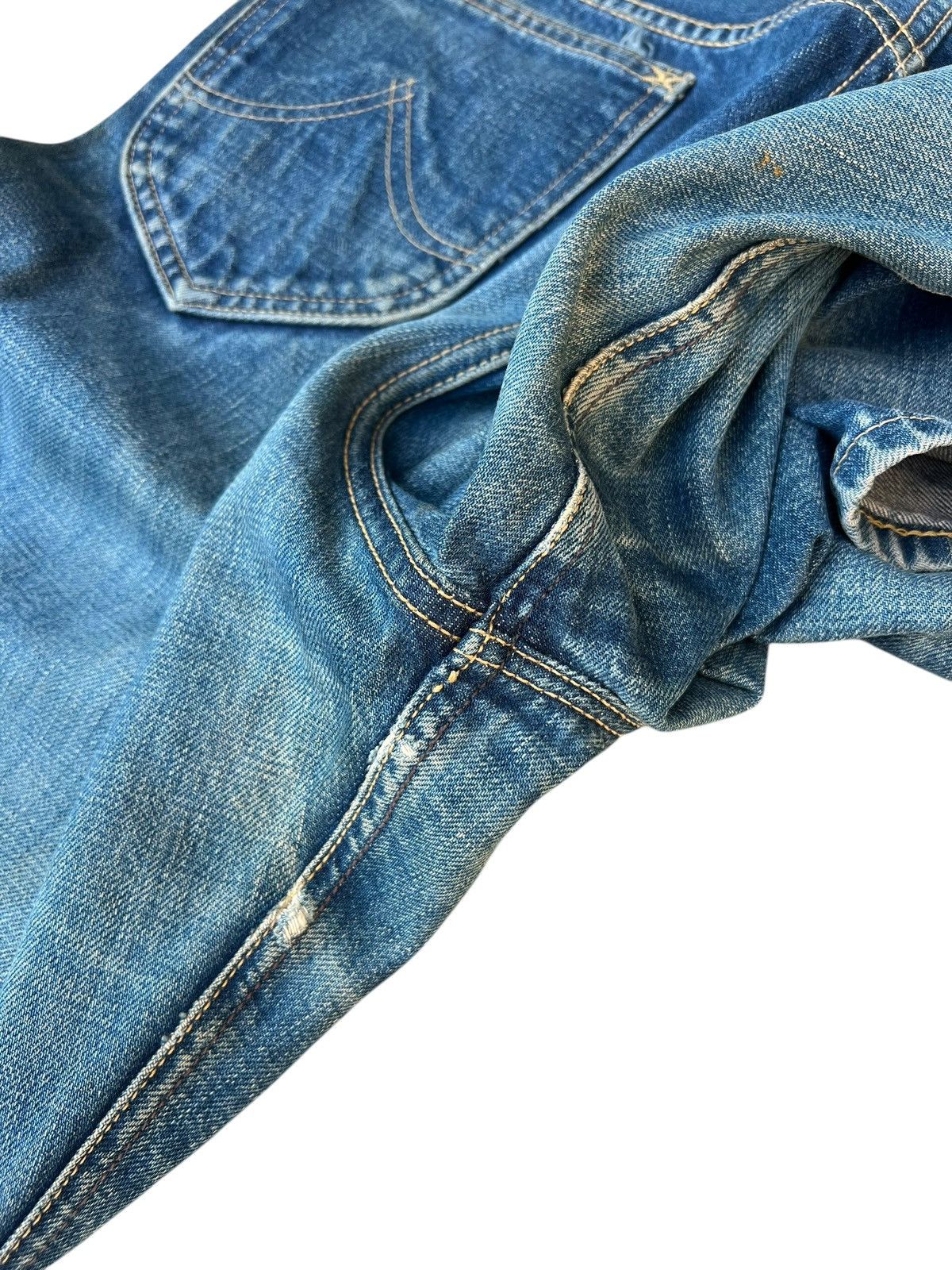 Lee Dirty Mud Stains Denim 90s Lee WW2 Model Selvedge Jeans Size US 32 / EU 48 - 23 Thumbnail