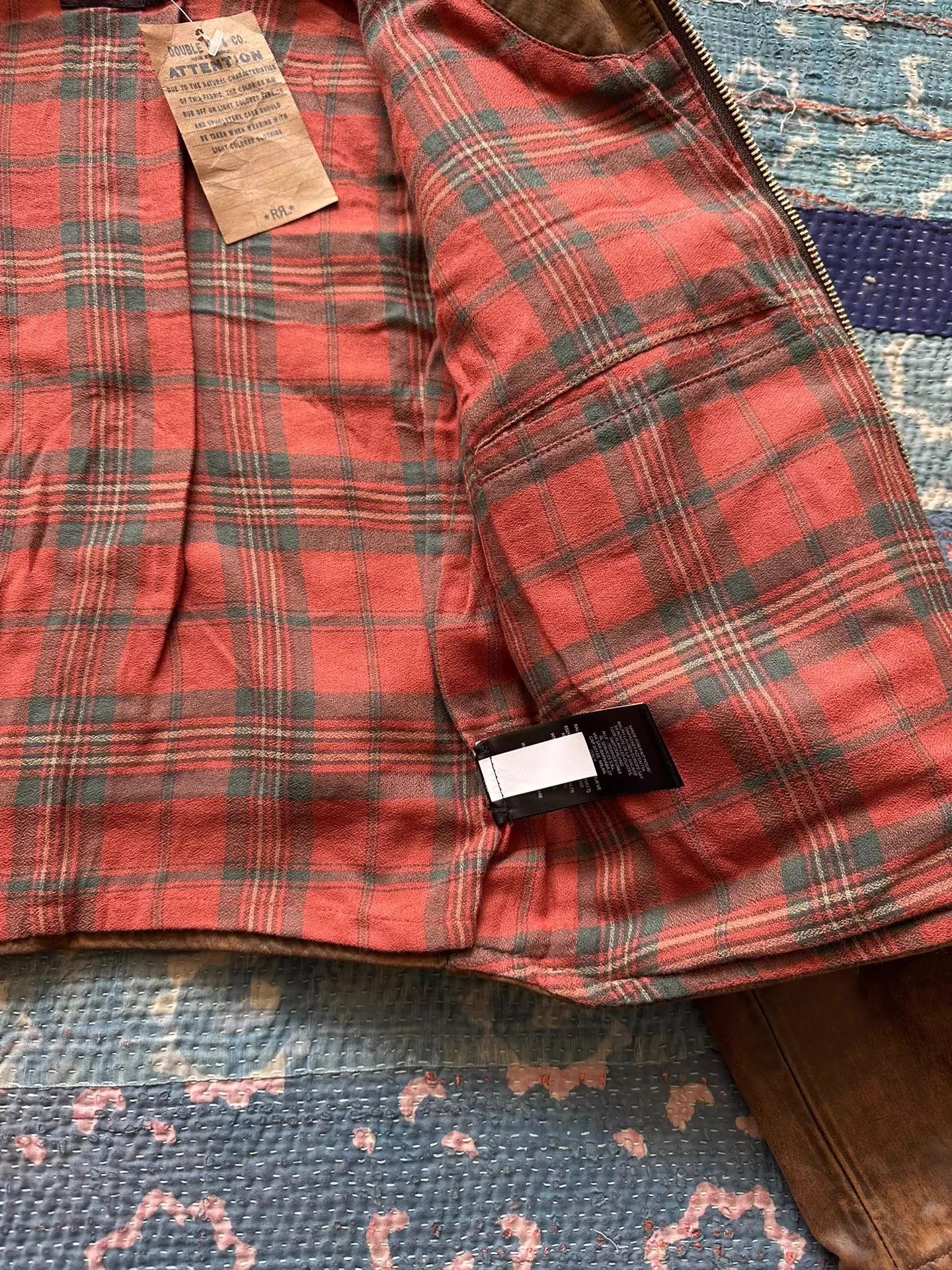 RRL Ralph Lauren RRL Women's Brown Bear Leather Jacket Size 1 Size S / US 4 / IT 40 - 7 Thumbnail