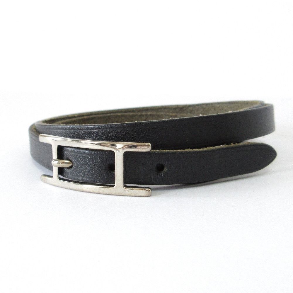 Hermes Hermes Api3 Double Tour Box Calf Bracelet Leather Bracelet DUTY FREE for USA