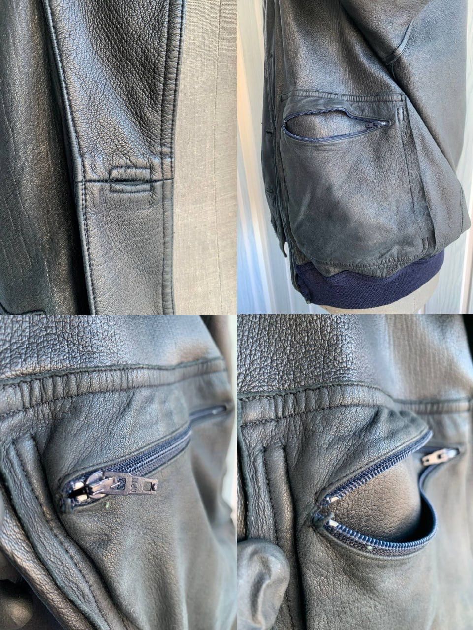 Valstar × Vintage Vintage Valstar Milano Navy Suede Leather Bomber Jacket Size US M / EU 48-50 / 2 - 14 Thumbnail