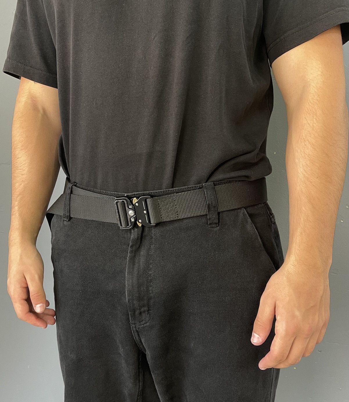 Japanese Brand Vintage alyx style cotton tactical belt Black metal buckle Size ONE SIZE - 2 Thumbnail