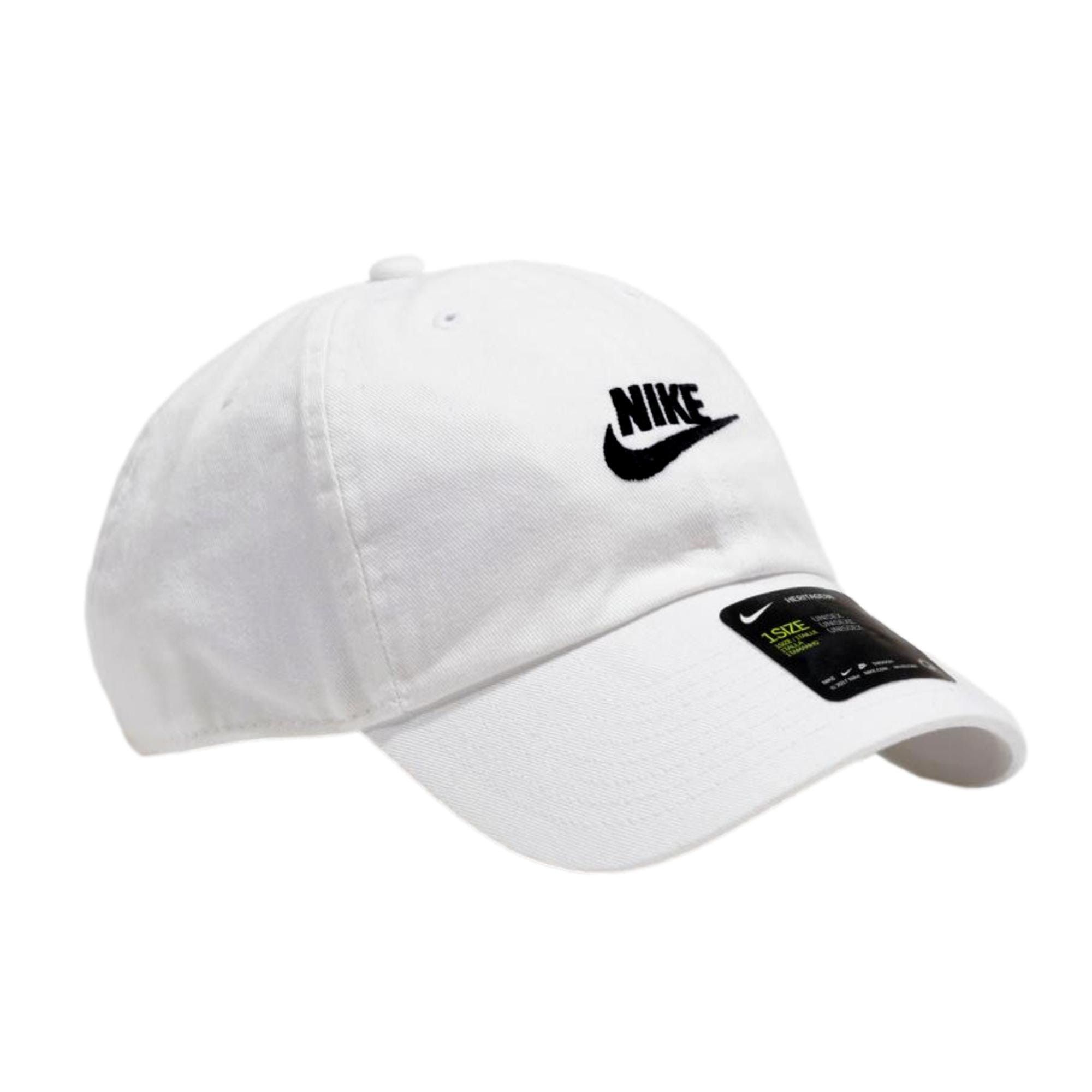 Nike Sportswear Heritage 86 Hat White / Black 913011-110 Size ONE SIZE - 1 Thumbnail