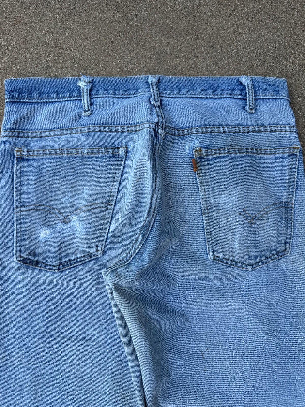 Levi's × Vintage Vtg 70’s Levi’s 684 Orange Tab Bellbottom Faded Jeans 34x31 Size US 34 / EU 50 - 8 Thumbnail