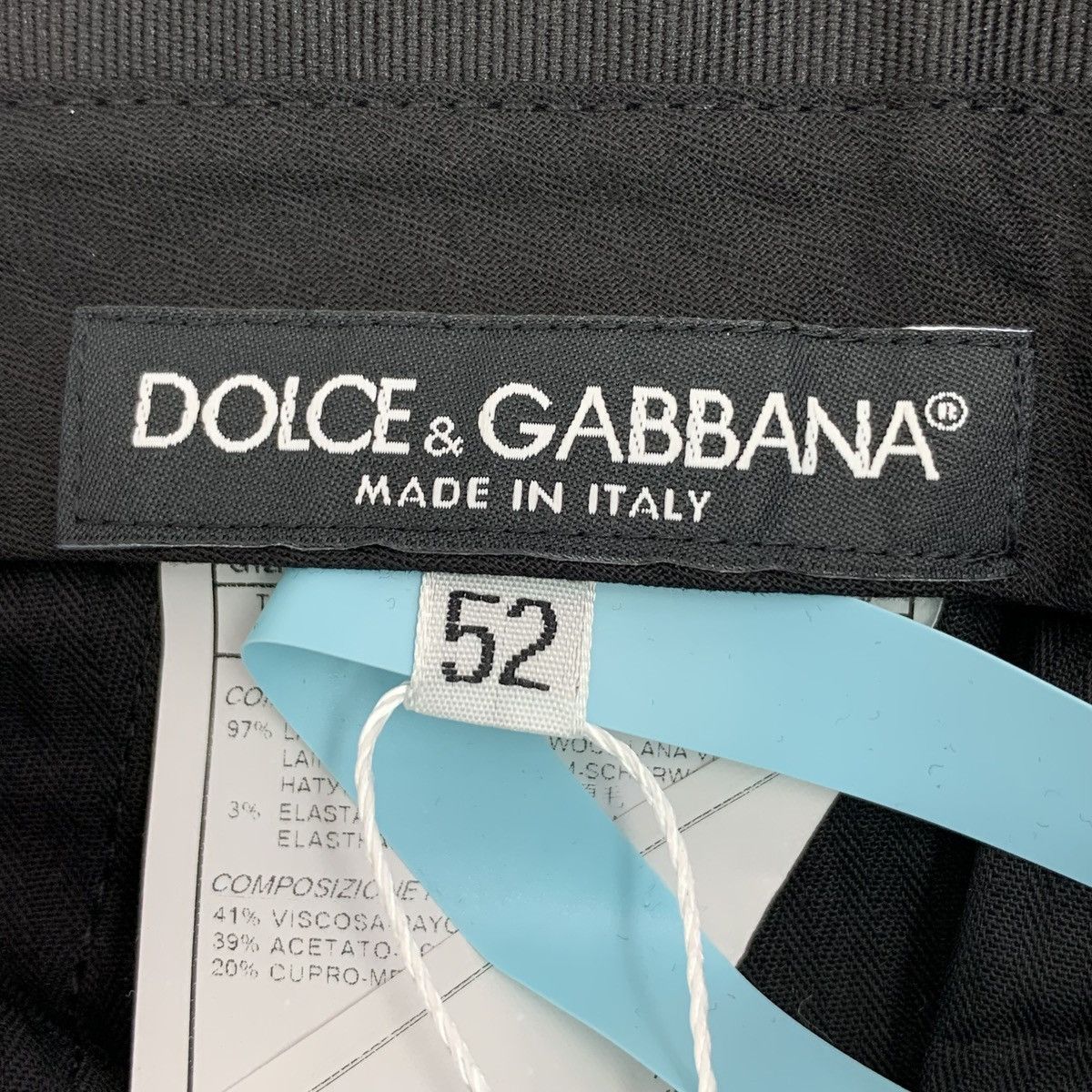 Dolce & Gabbana Dolce Gabbana Black Wool Casual Suit Trousers K26WX Size US 36 / EU 52 - 6 Thumbnail