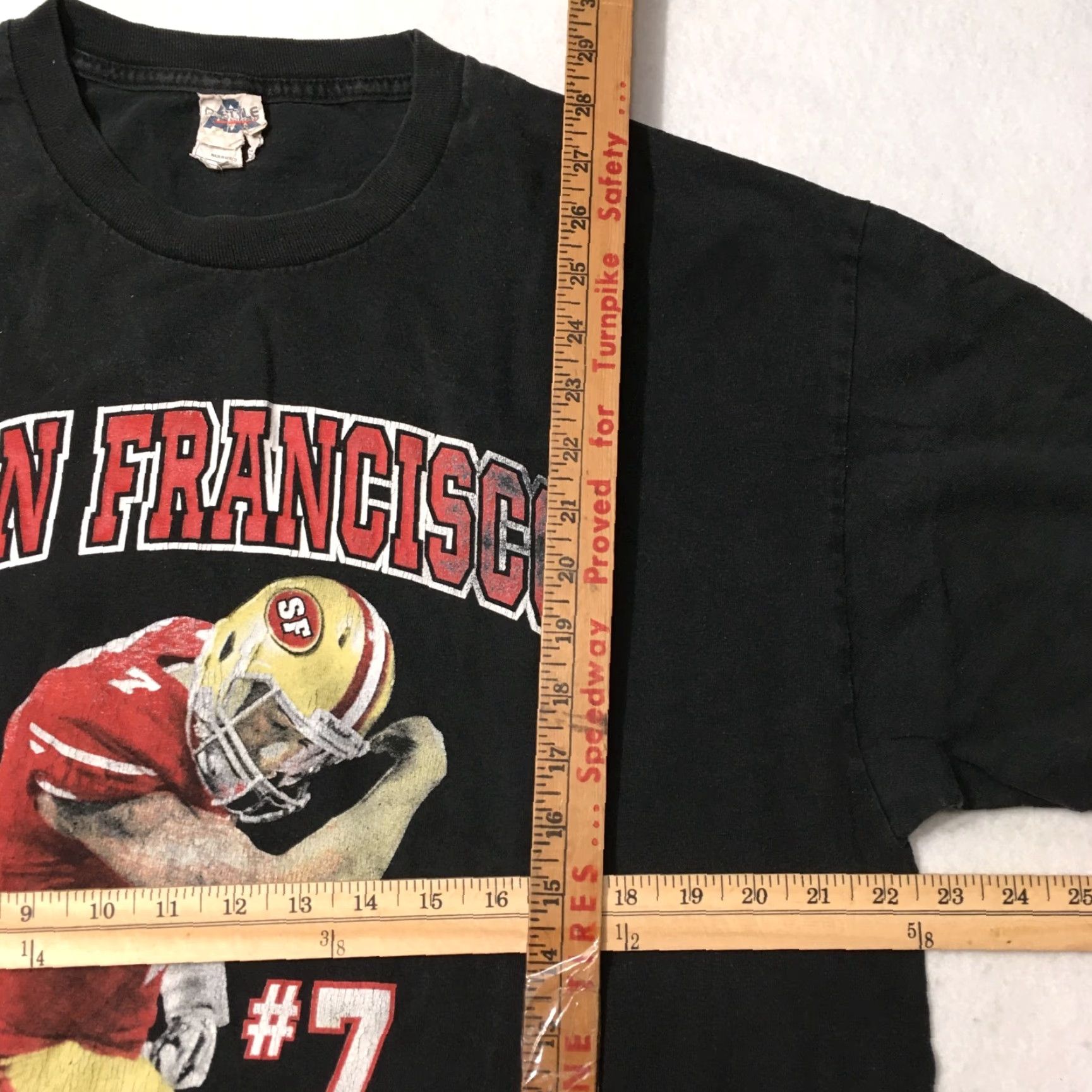 NFL VINTAGE San Francisco 49ers #7 steve young NFL Custom Graphic T-Shirt XL Black Nike Shirt Mens XL Size US XL / EU 56 / 4 - 5 Thumbnail
