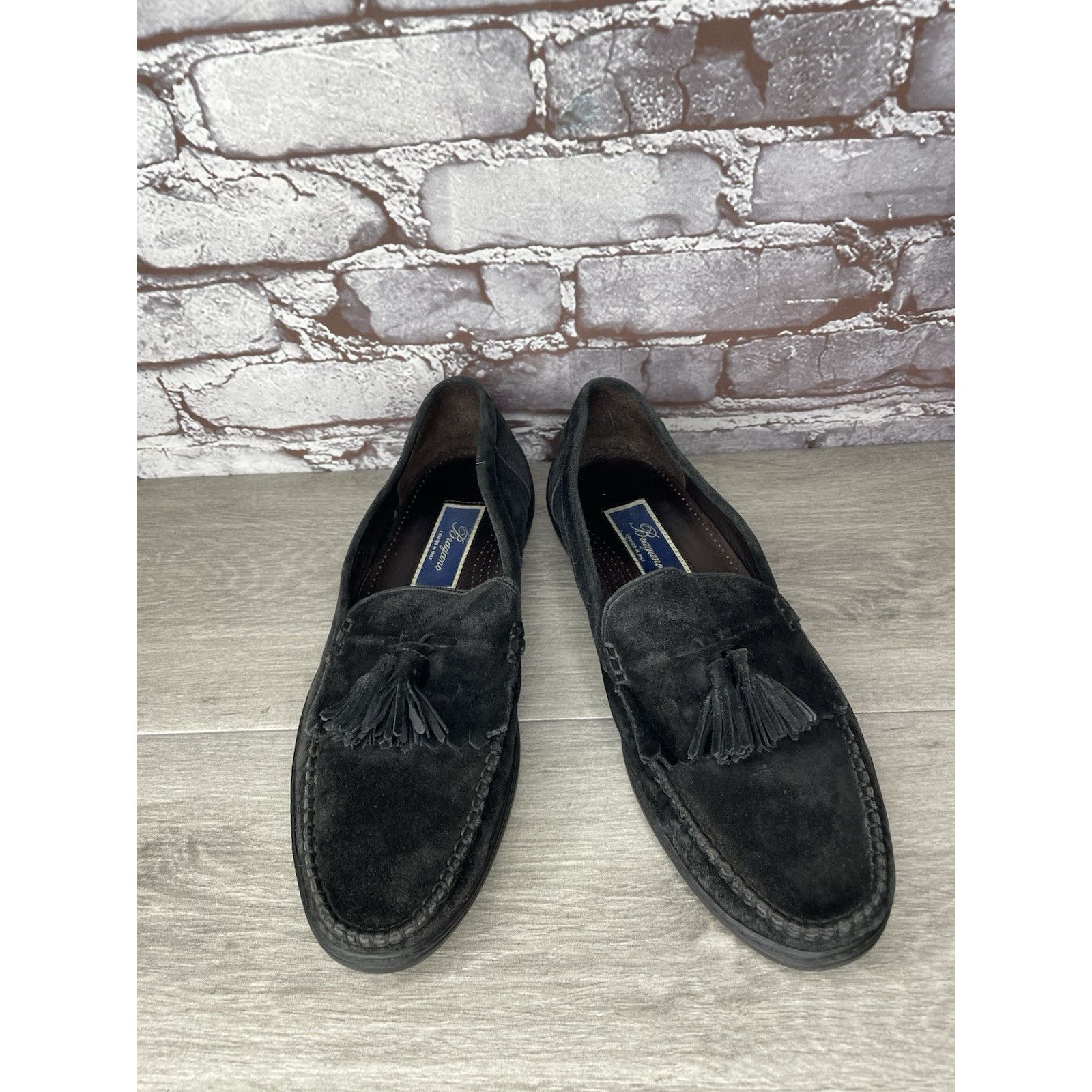 Cole Haan Bragano Cole Haan Black Suede Leather Dress Tassel Loafers S Size US 10 / EU 43 - 10 Thumbnail