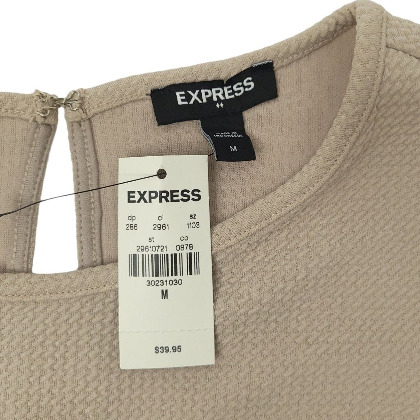 Express Express Top Womens M Waffle Textured Knit Fairycore Coquette Size M / US 6-8 / IT 42-44 - 11 Thumbnail
