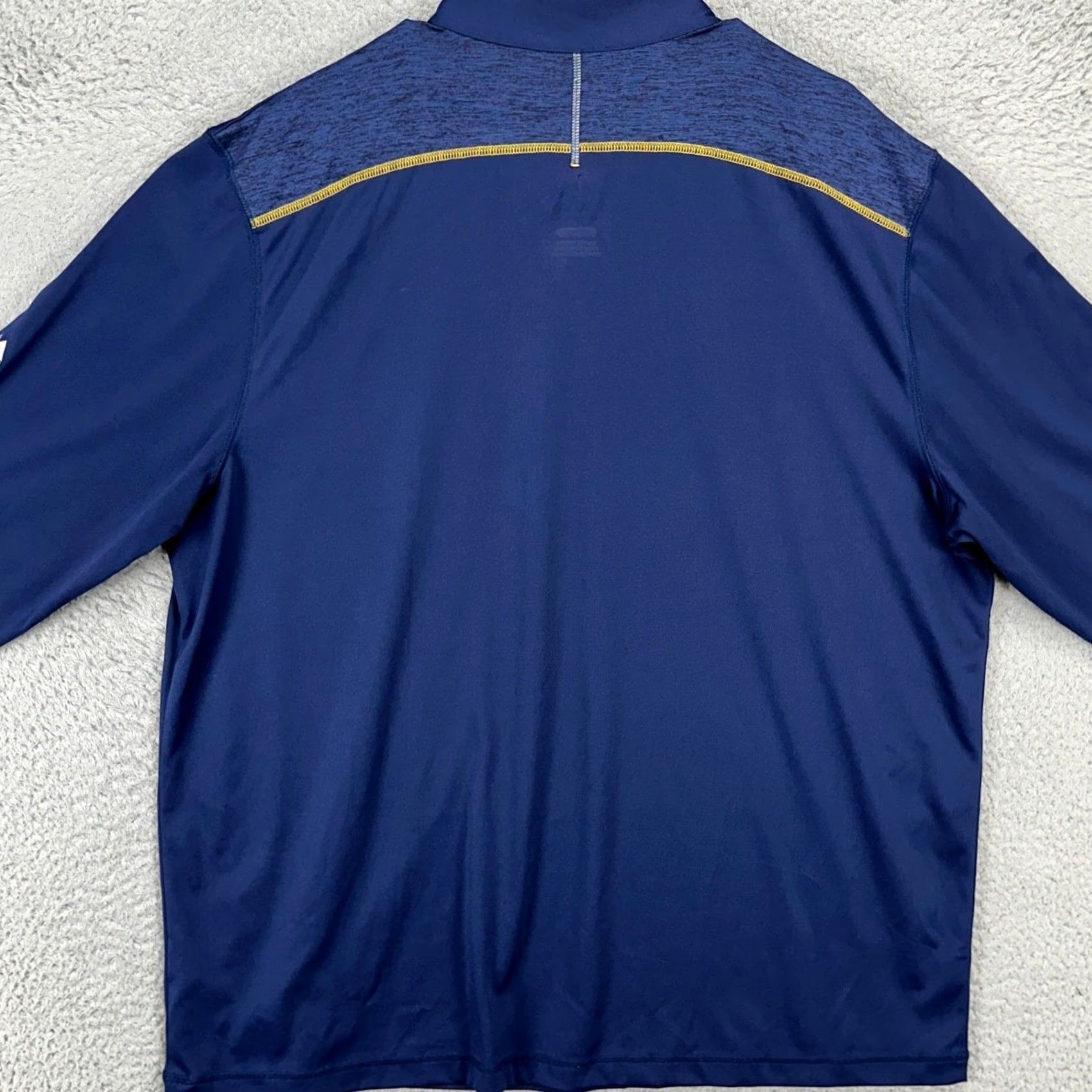 Vintage Cleveland Cavaliers Men Pullover Shirt 2XL Blue Quarter Zip Long Sleeve Majestic Size US XXL / EU 58 / 5 - 2 Thumbnail